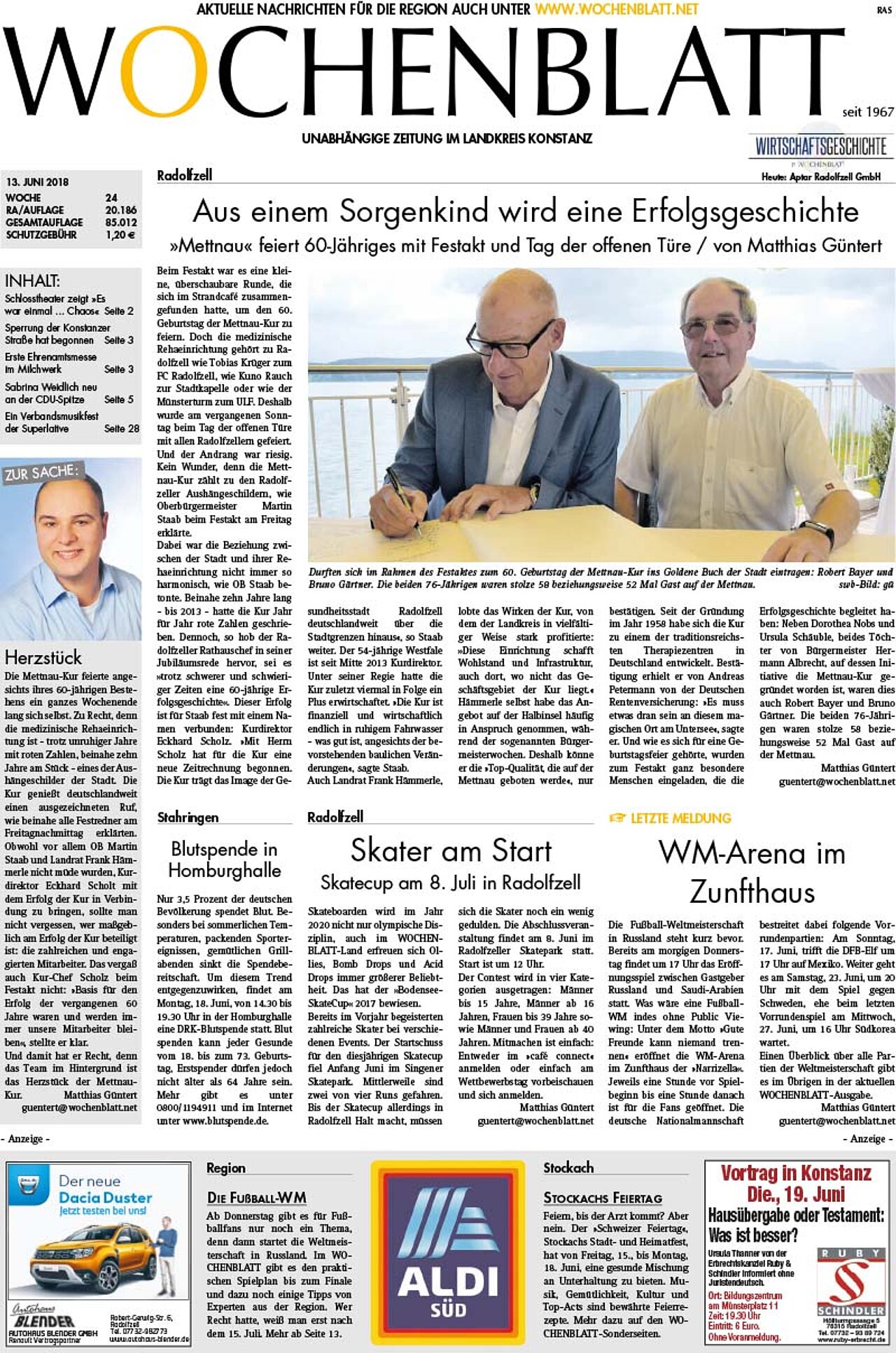 Ausgabe 24 vom 13. Juni 2018