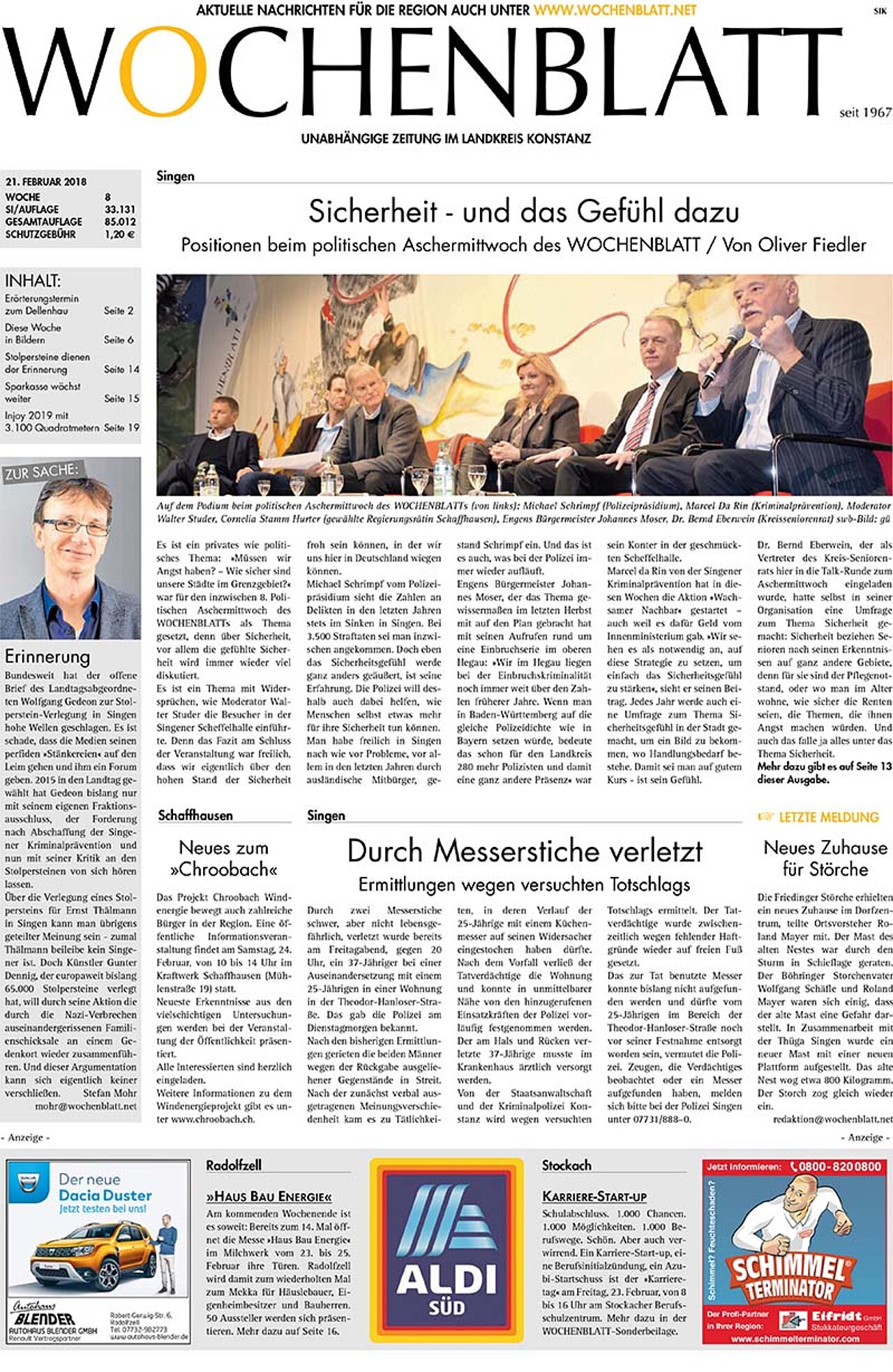 Ausgabe 08 vom 21. Februar 2018