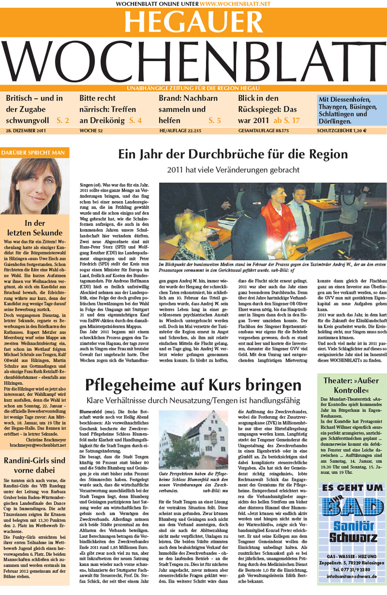 Ausgabe 52 vom 28. Dezember 2011