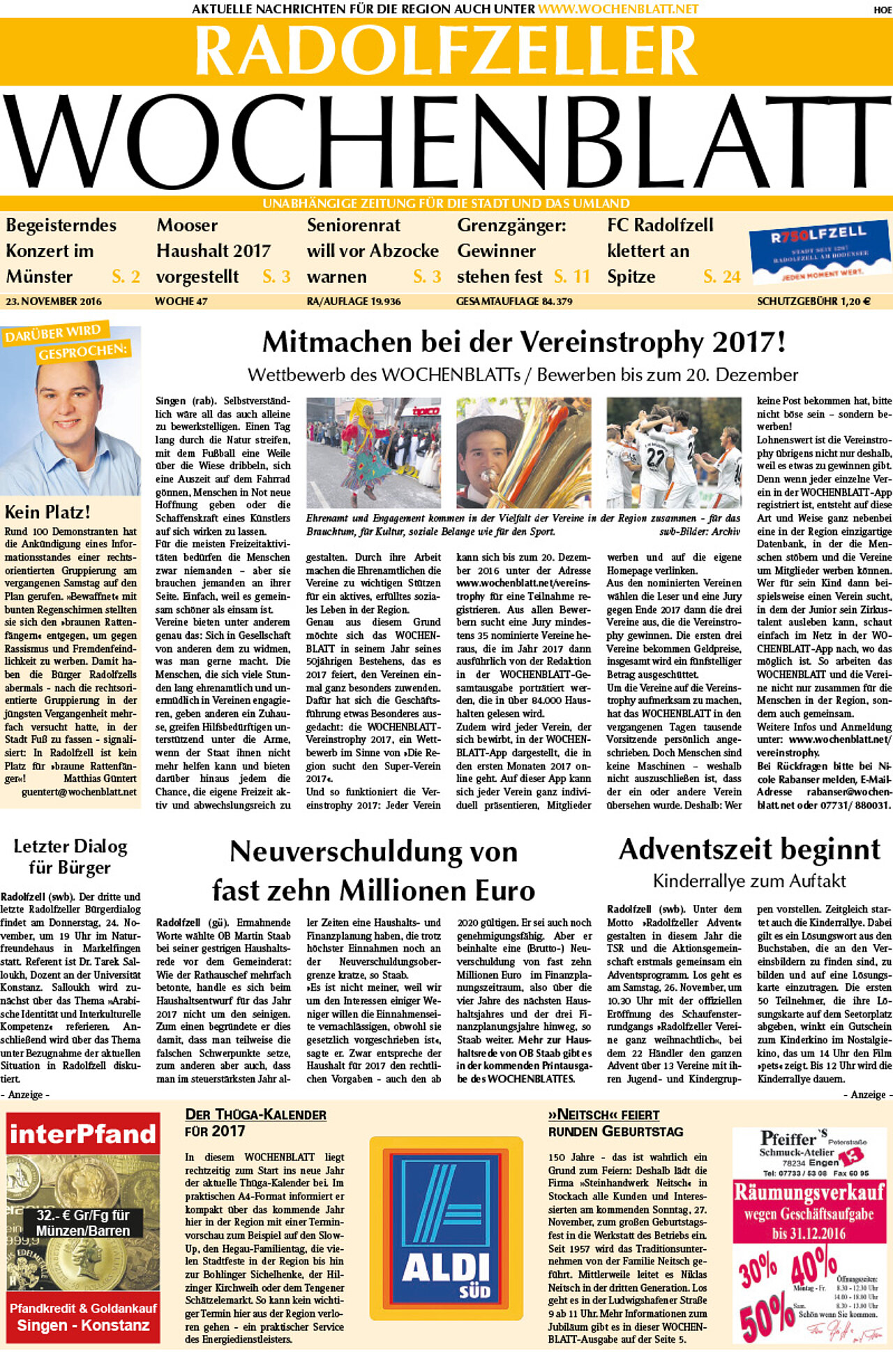 Ausgabe 47 vom 23. November 2016
