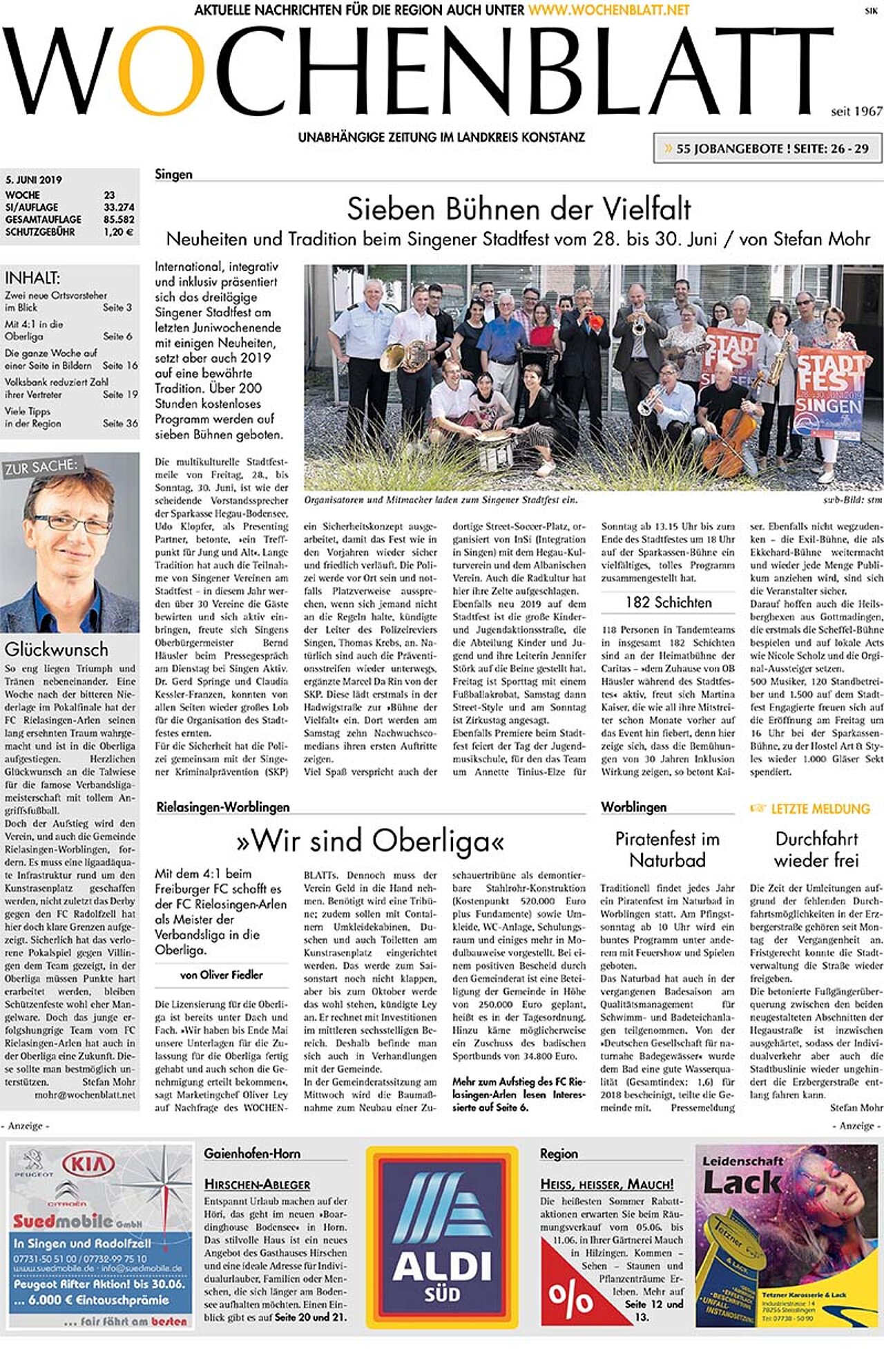 Ausgabe 23 vom 05. Juni 2019