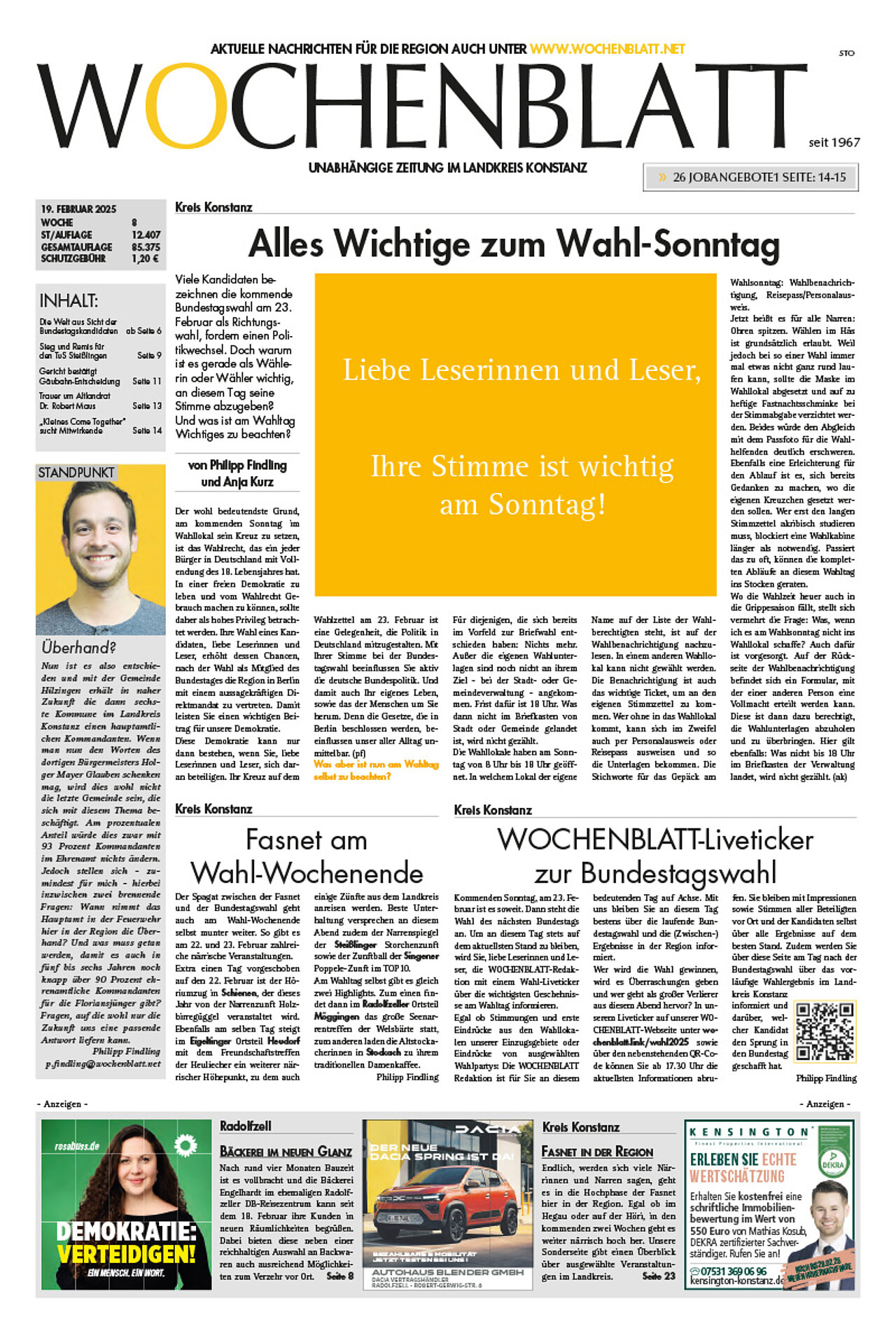 Ausgabe 8 vom 19. Februar 2025