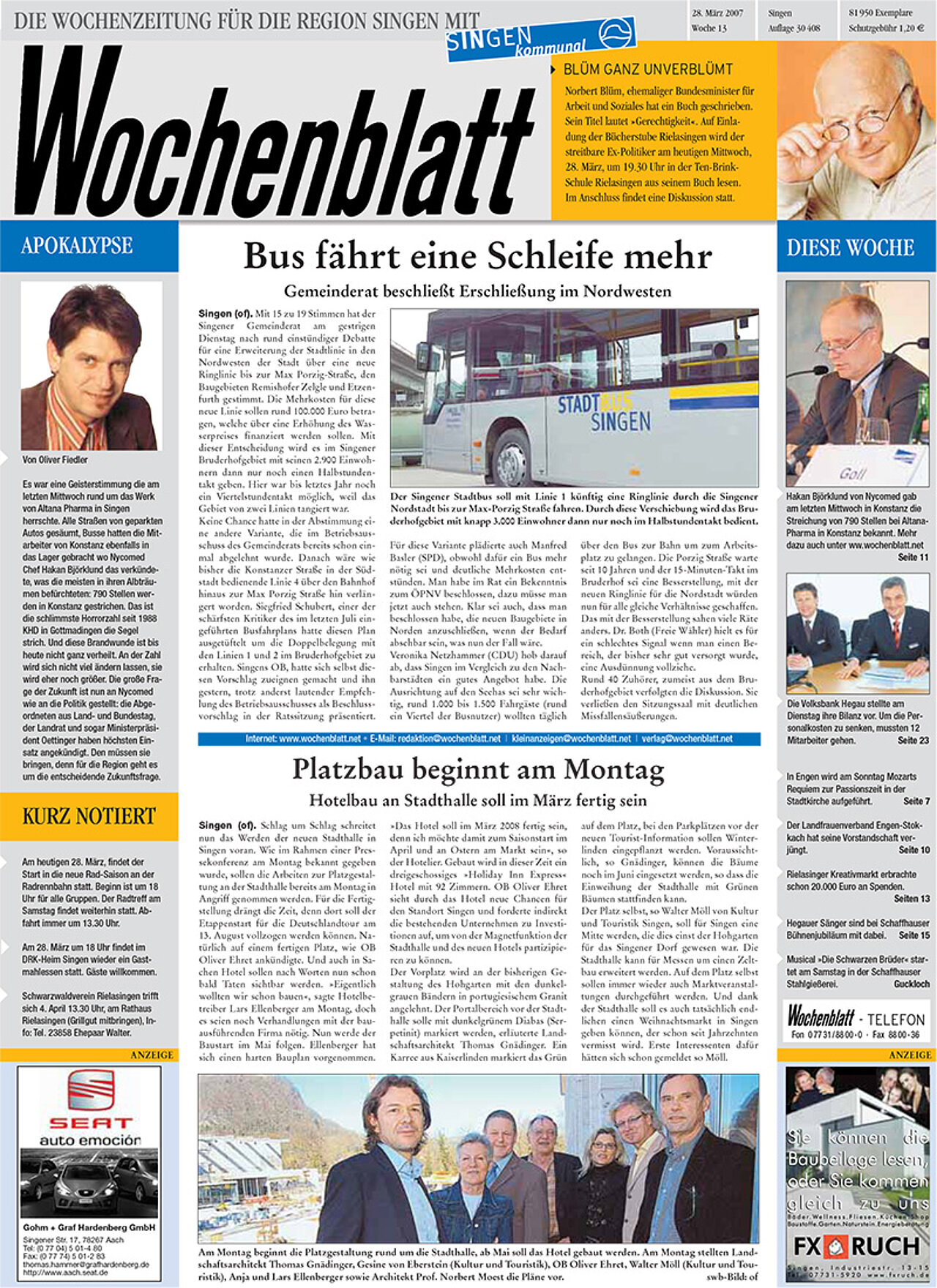 Ausgabe 13 vom 28. März 2007