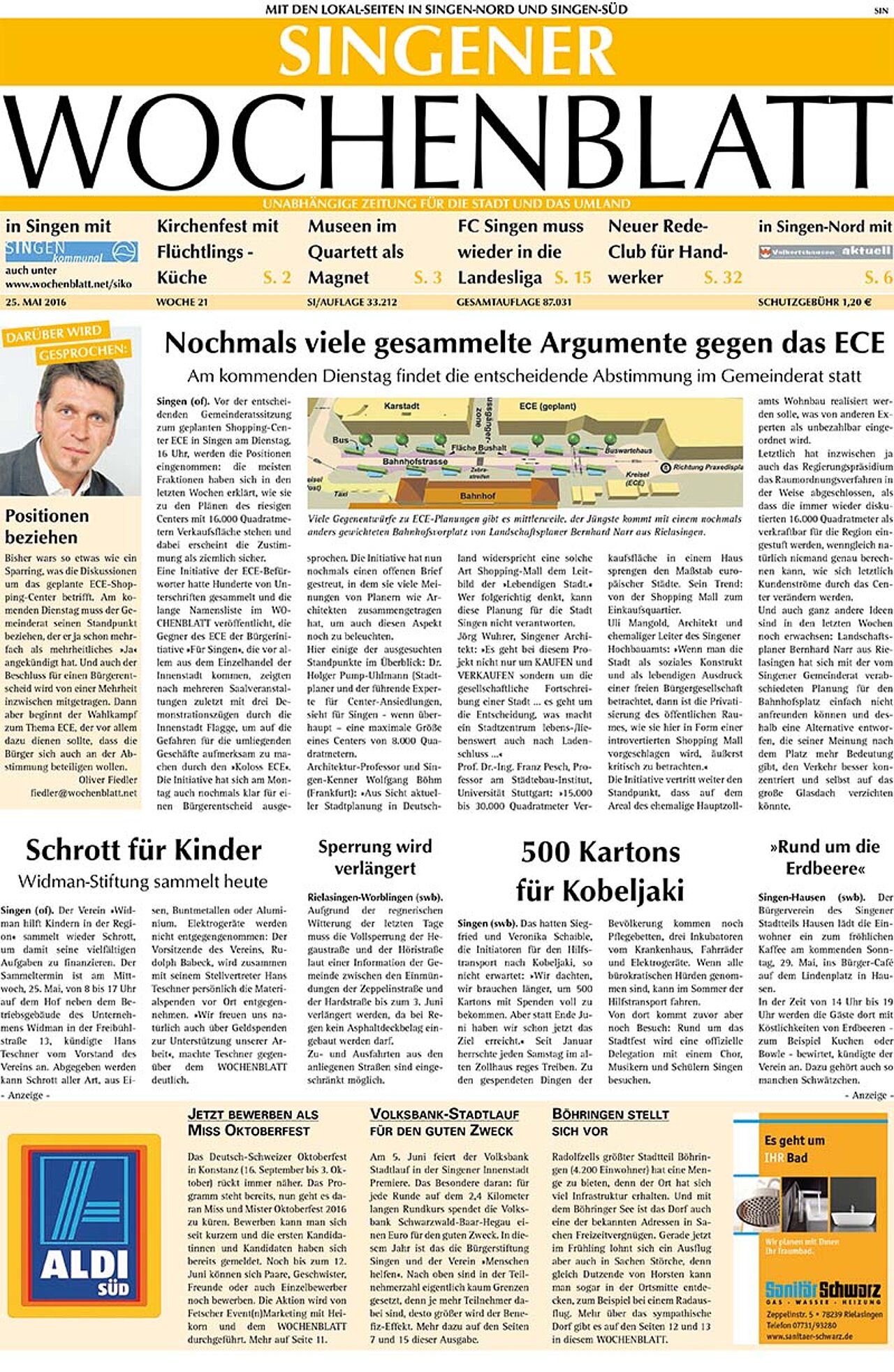 Ausgabe 21 vom 25. Mai 2016