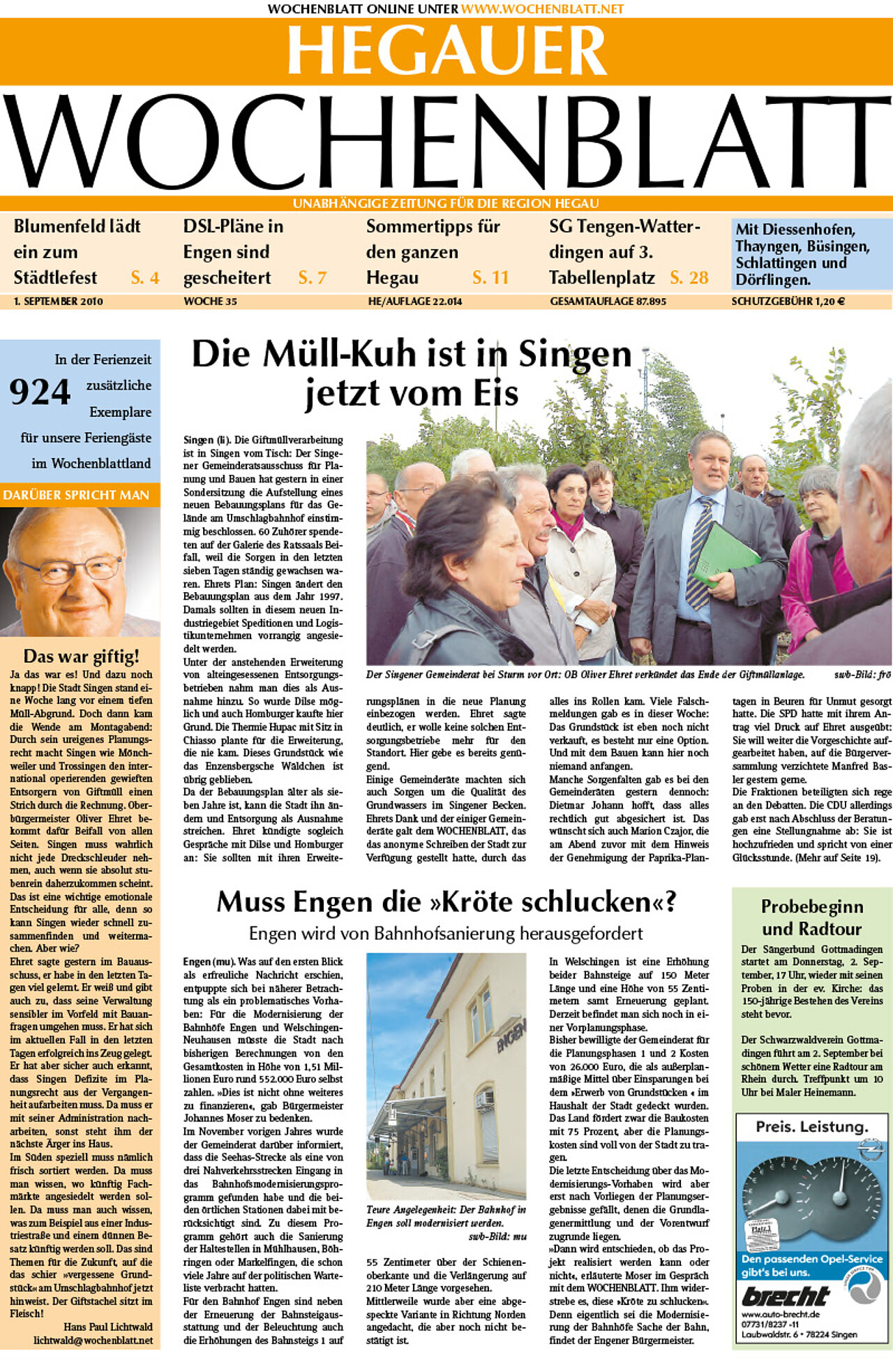 Ausgabe 35 vom 01. September 2010