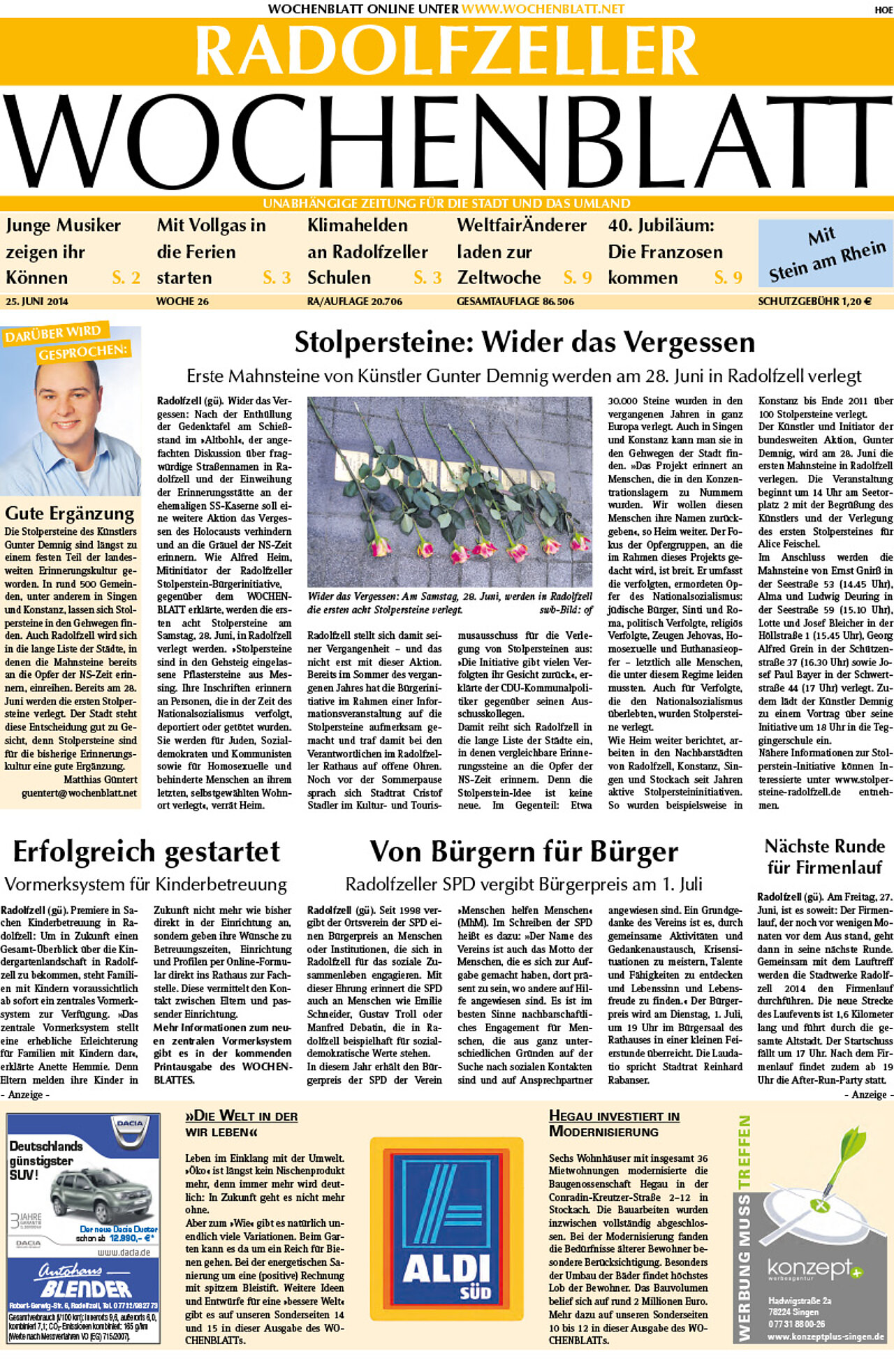 Ausgabe 26 vom 25. Juni 2014