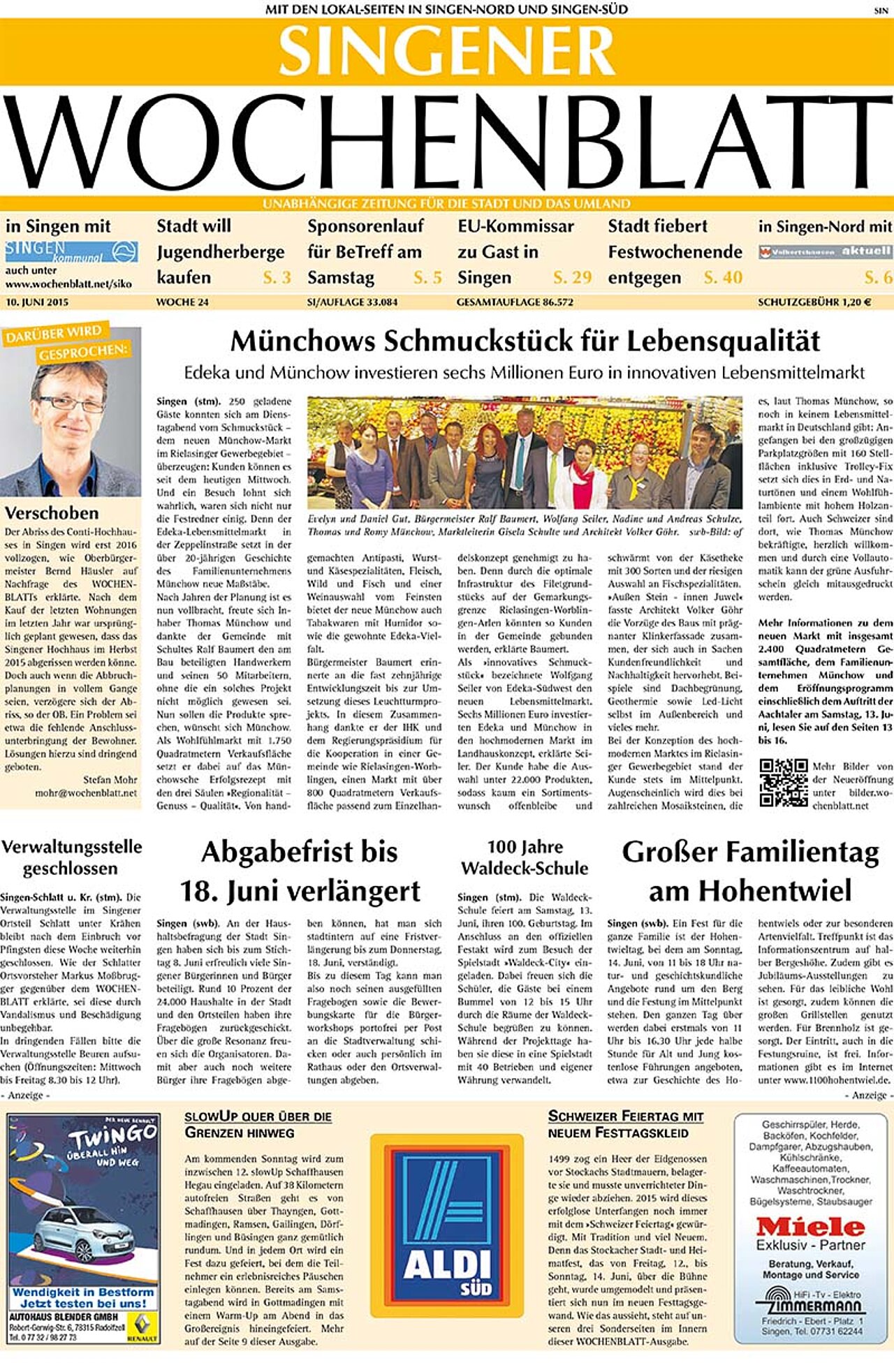 Ausgabe 24 vom 10. Juni 2015