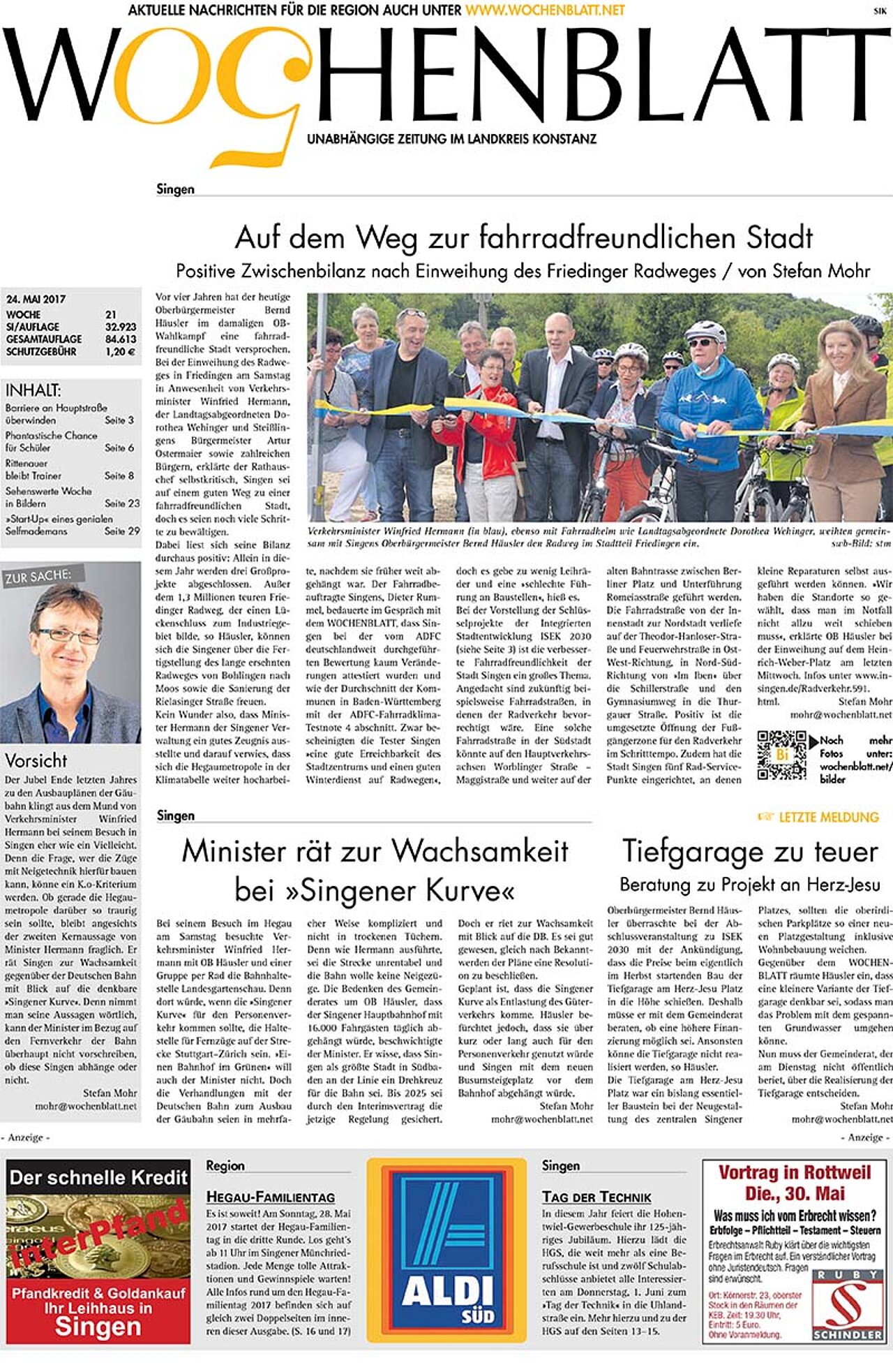Ausgabe 21 vom 24. Mai 2017