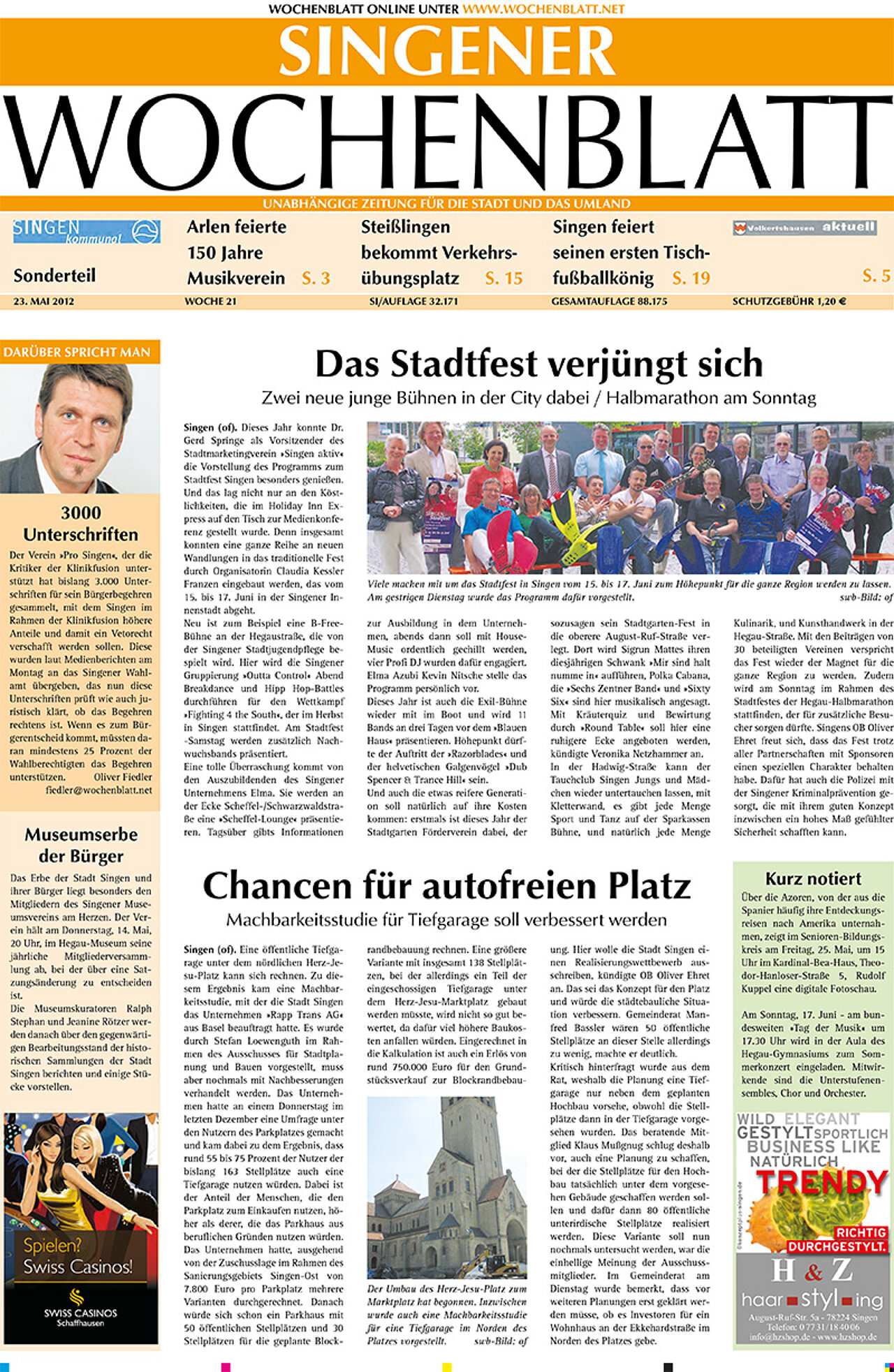 Ausgabe 21 vom 23. Mai 2012