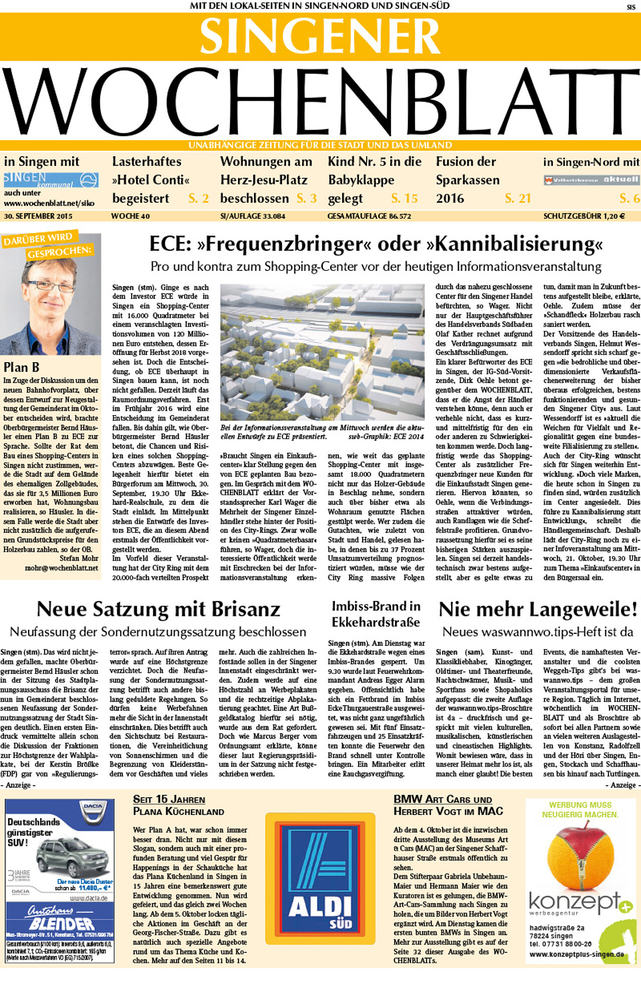 Ausgabe 40 vom 30. September 2015