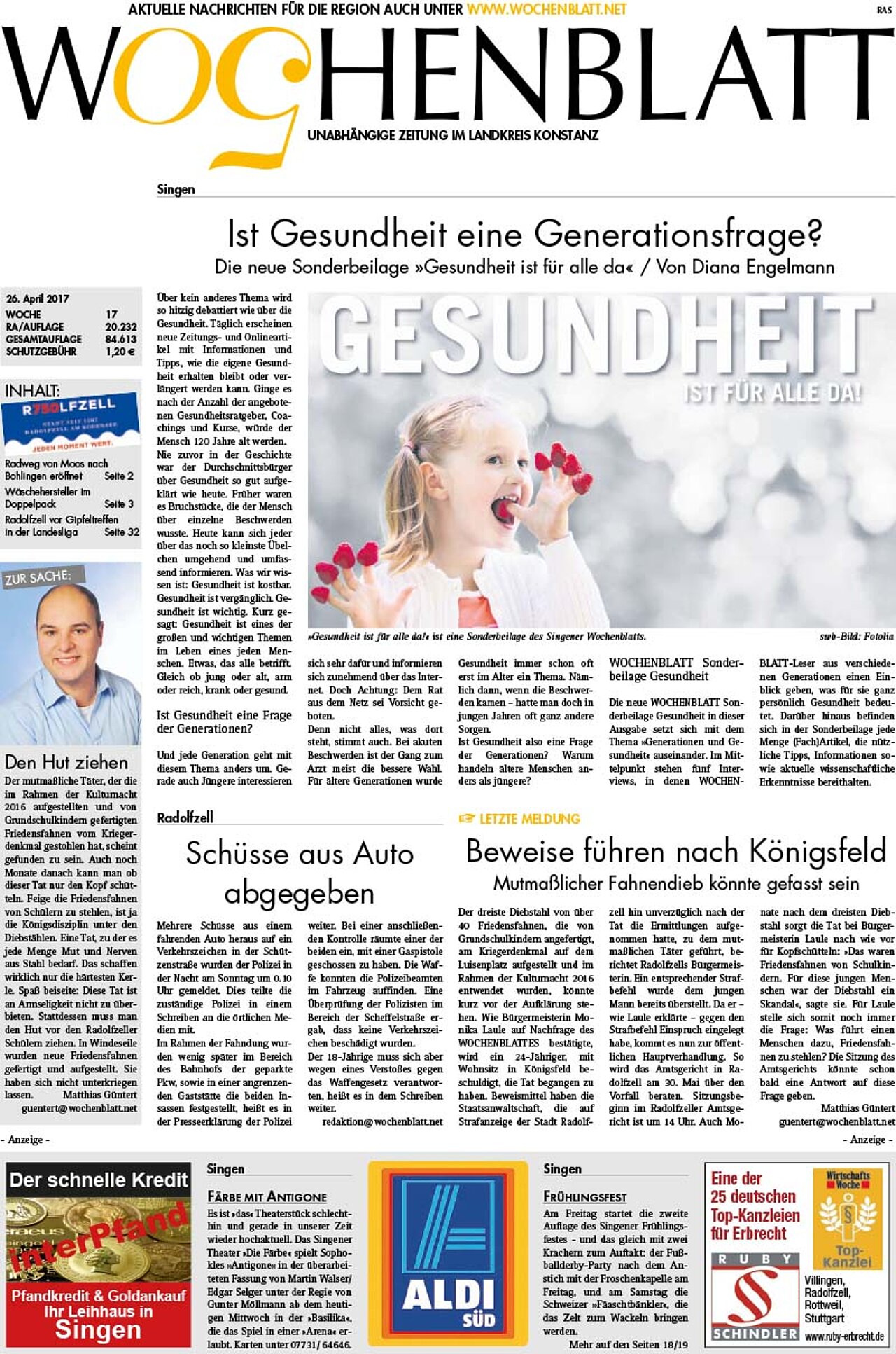 Ausgabe 17 vom 26. April 2017