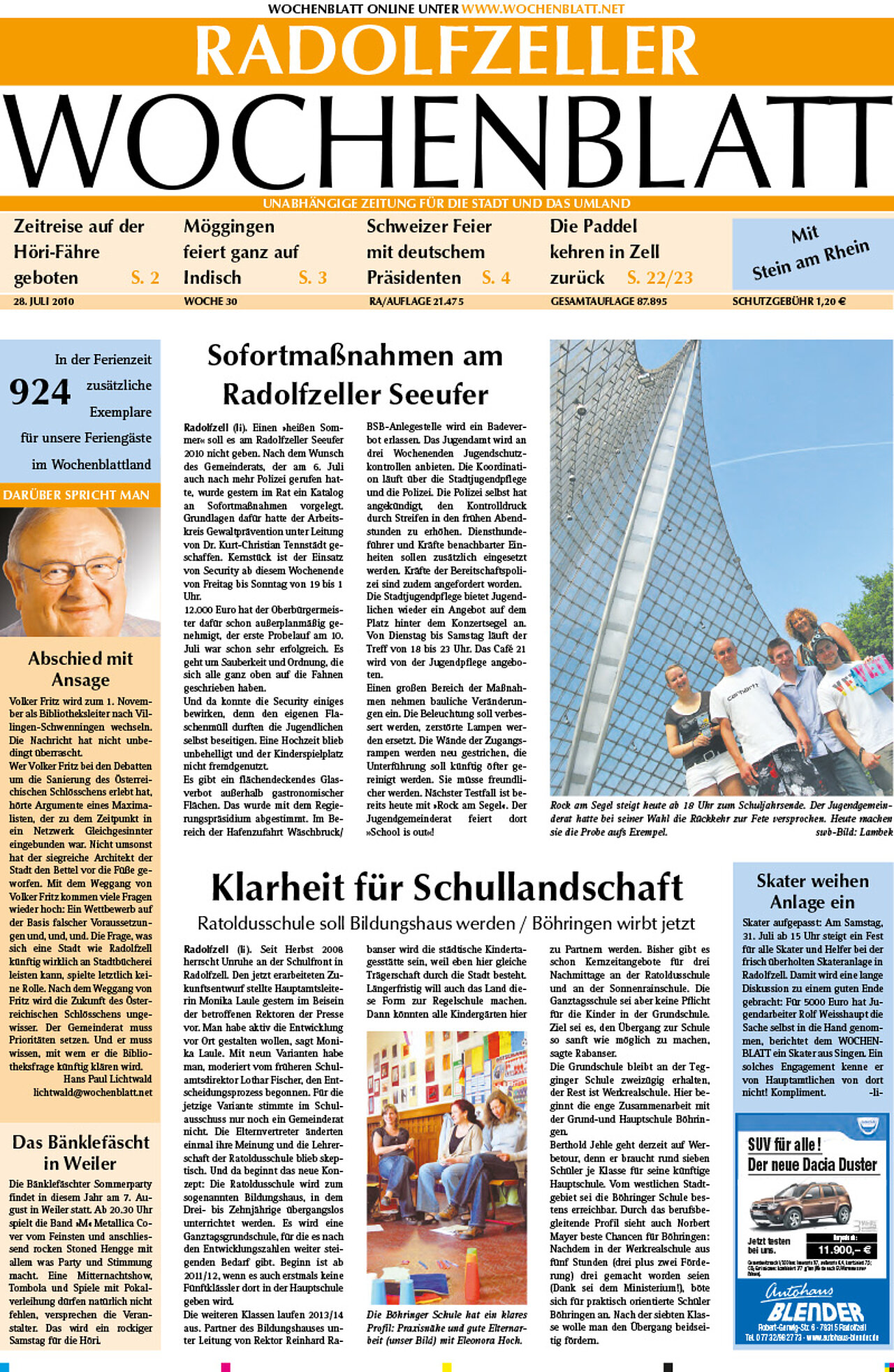 Ausgabe 30 vom 28. Juli 2010