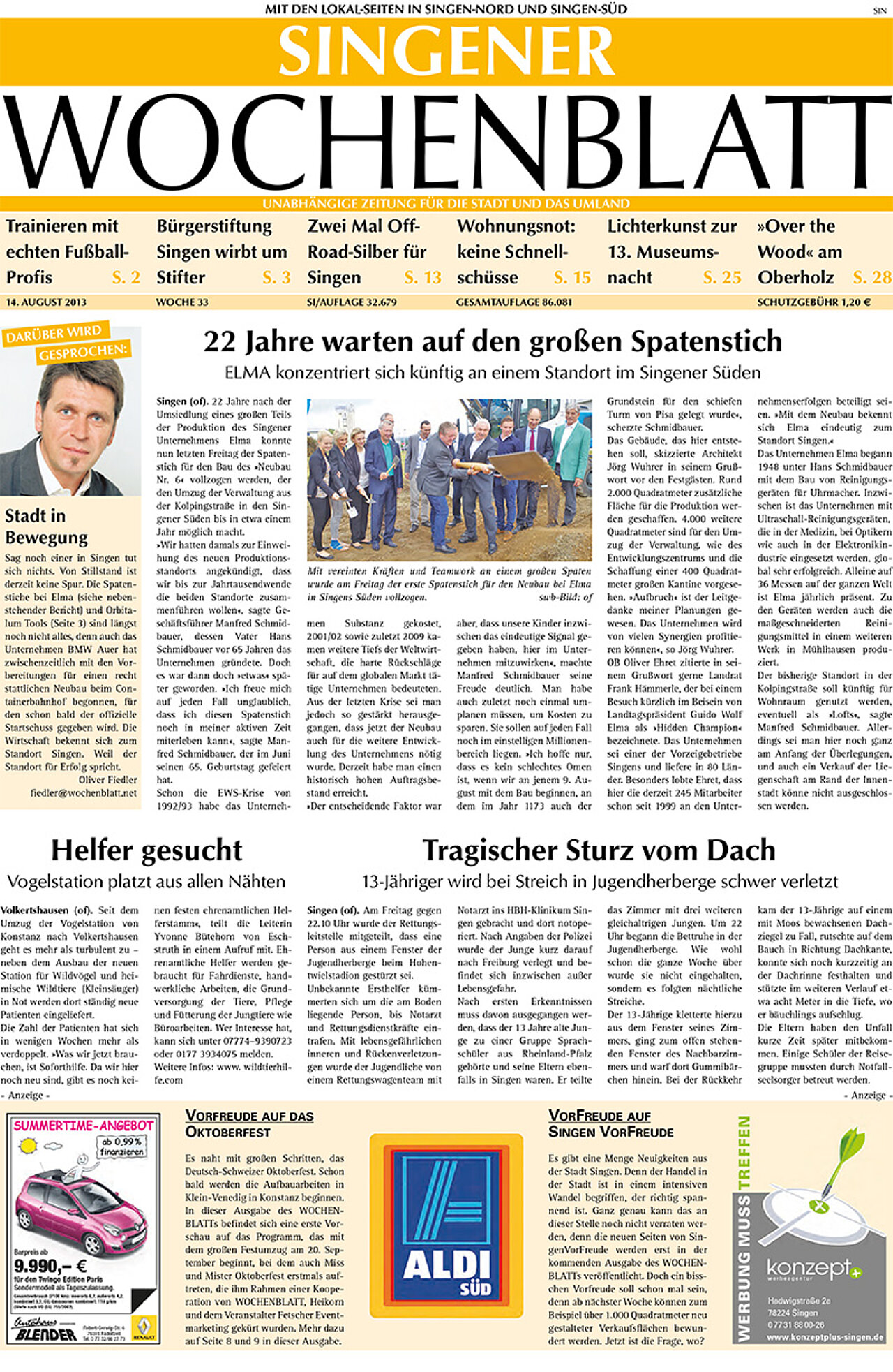 Ausgabe 33 vom 14. August 2013