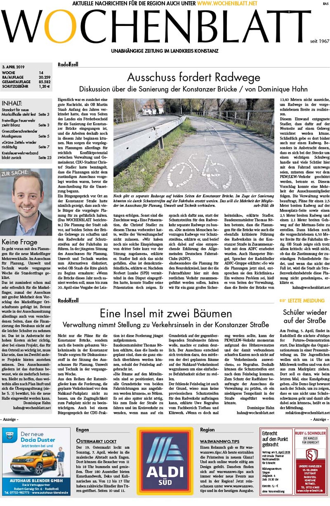 Ausgabe 14 vom 03. April 2019