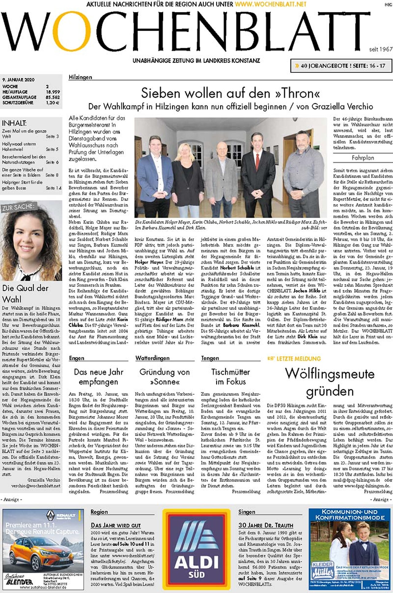 Ausgabe 02 vom 09. Januar 2020