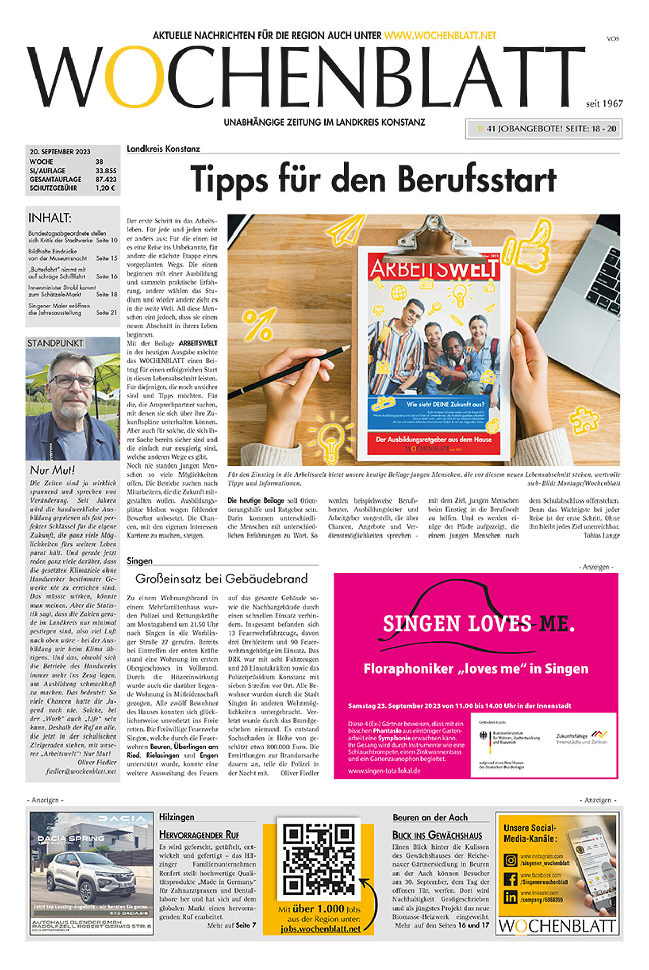 Ausgabe 38 vom 20. September 2023