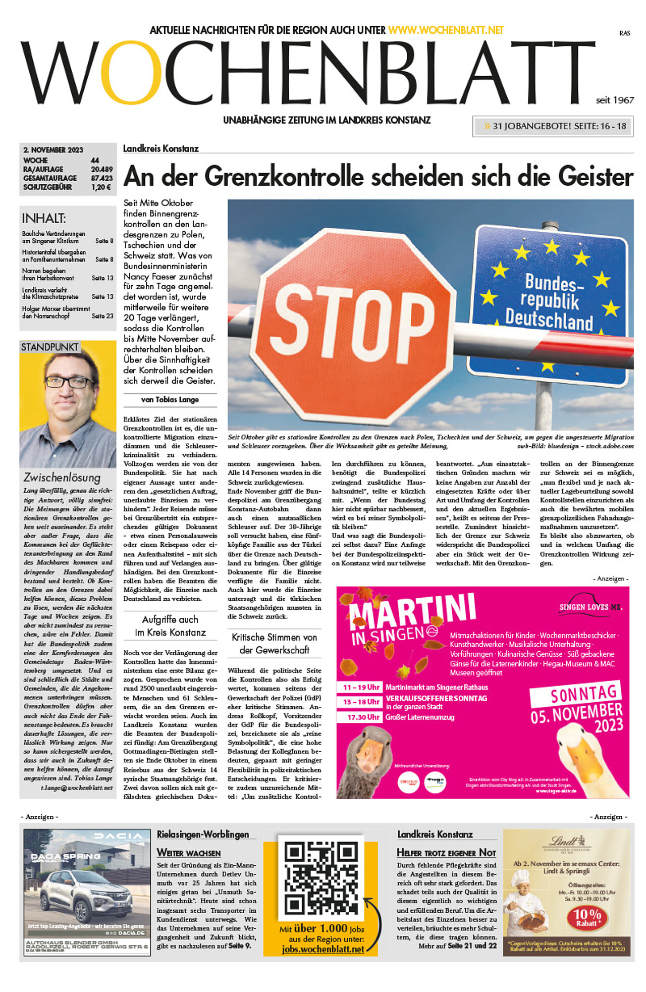 Ausgabe 44 vom 02. November 2023