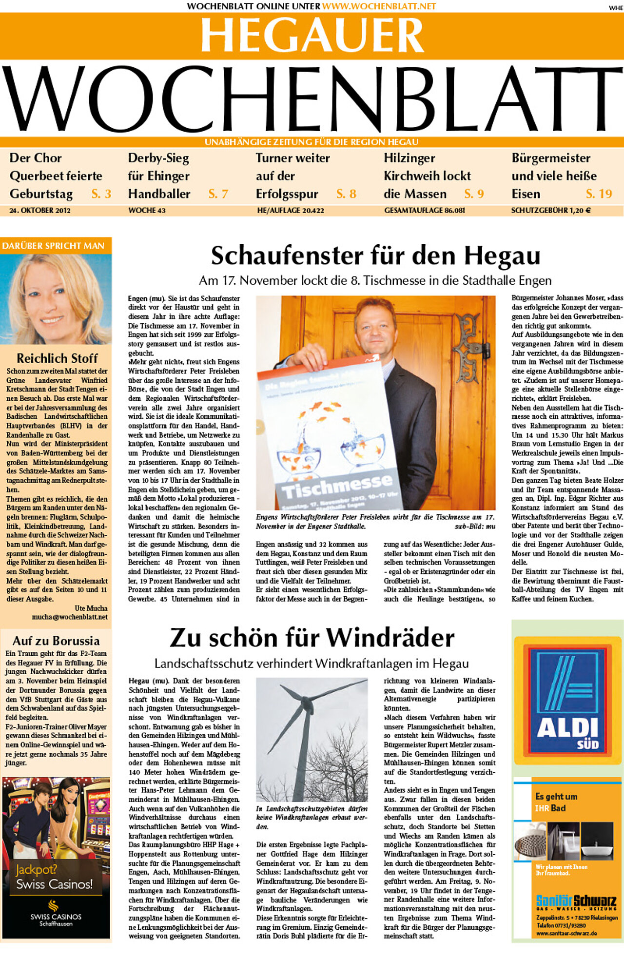 Ausgabe 43 vom 24. Oktober 2012