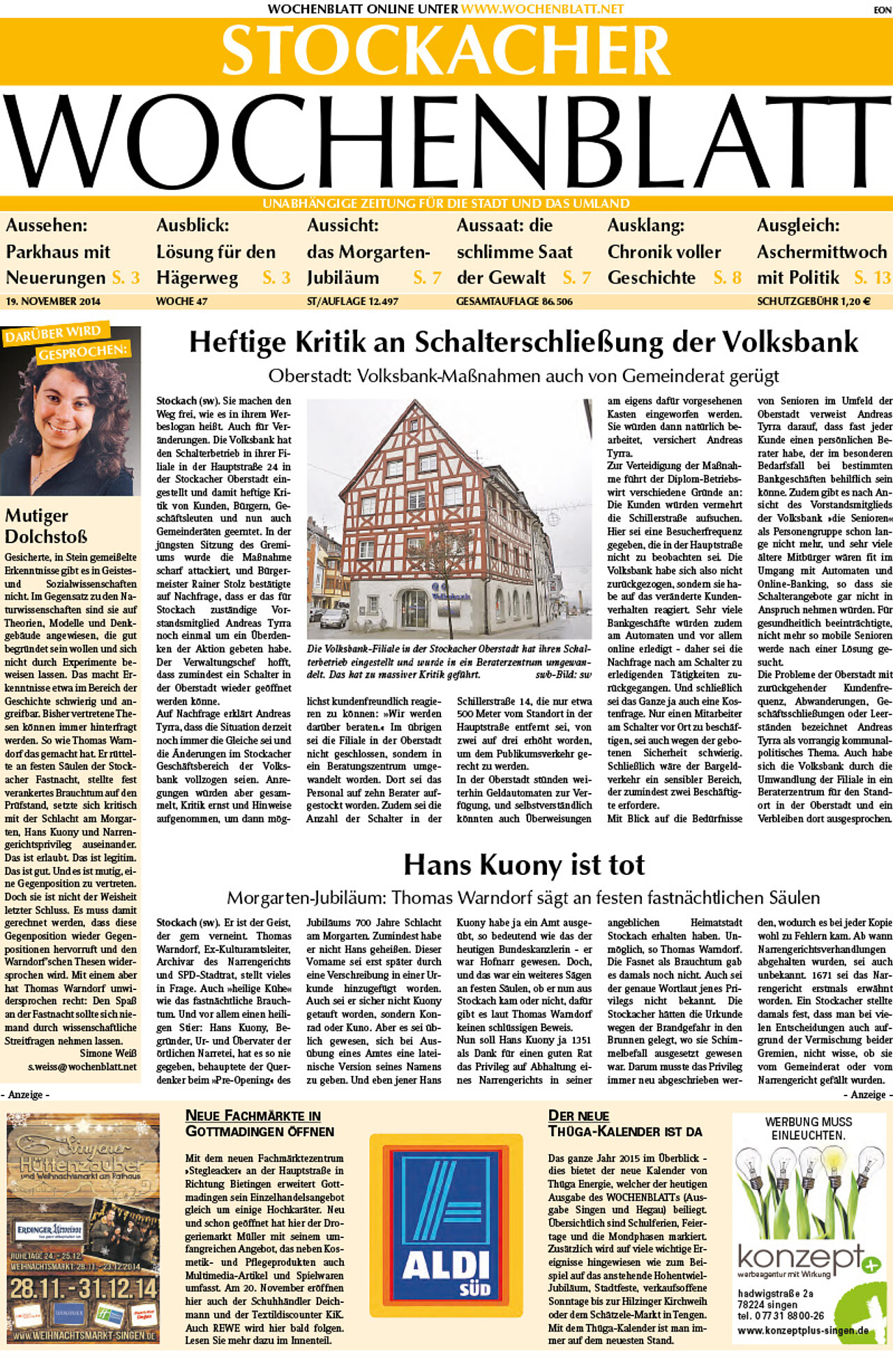 Ausgabe 47 vom 19. November 2014