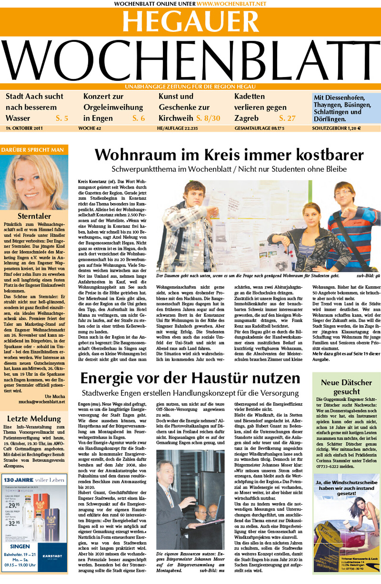 Ausgabe 42 vom 19. Oktober 2011