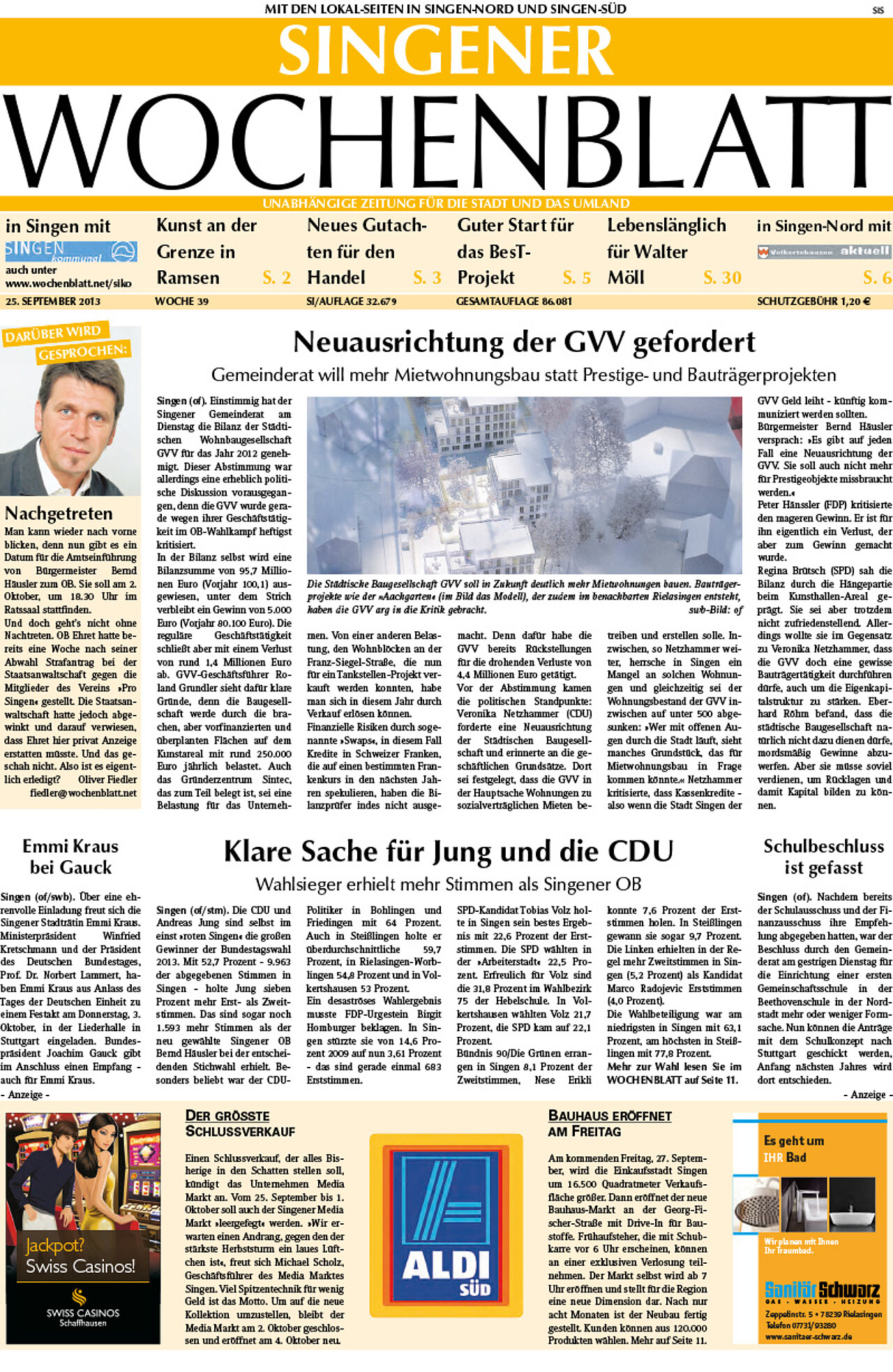 Ausgabe 39 vom 25. September 2013
