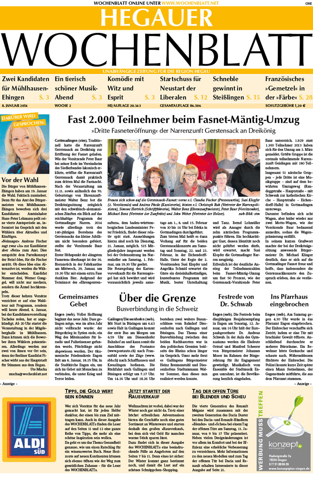 Ausgabe 02 vom 08. Januar 2014