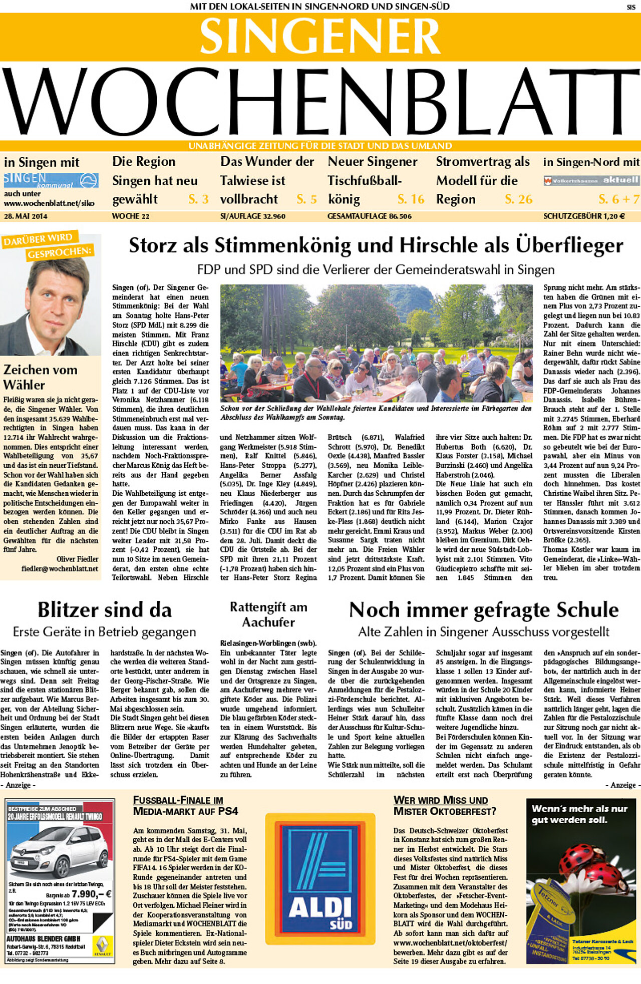 Ausgabe 22 vom 28. Mai 2014