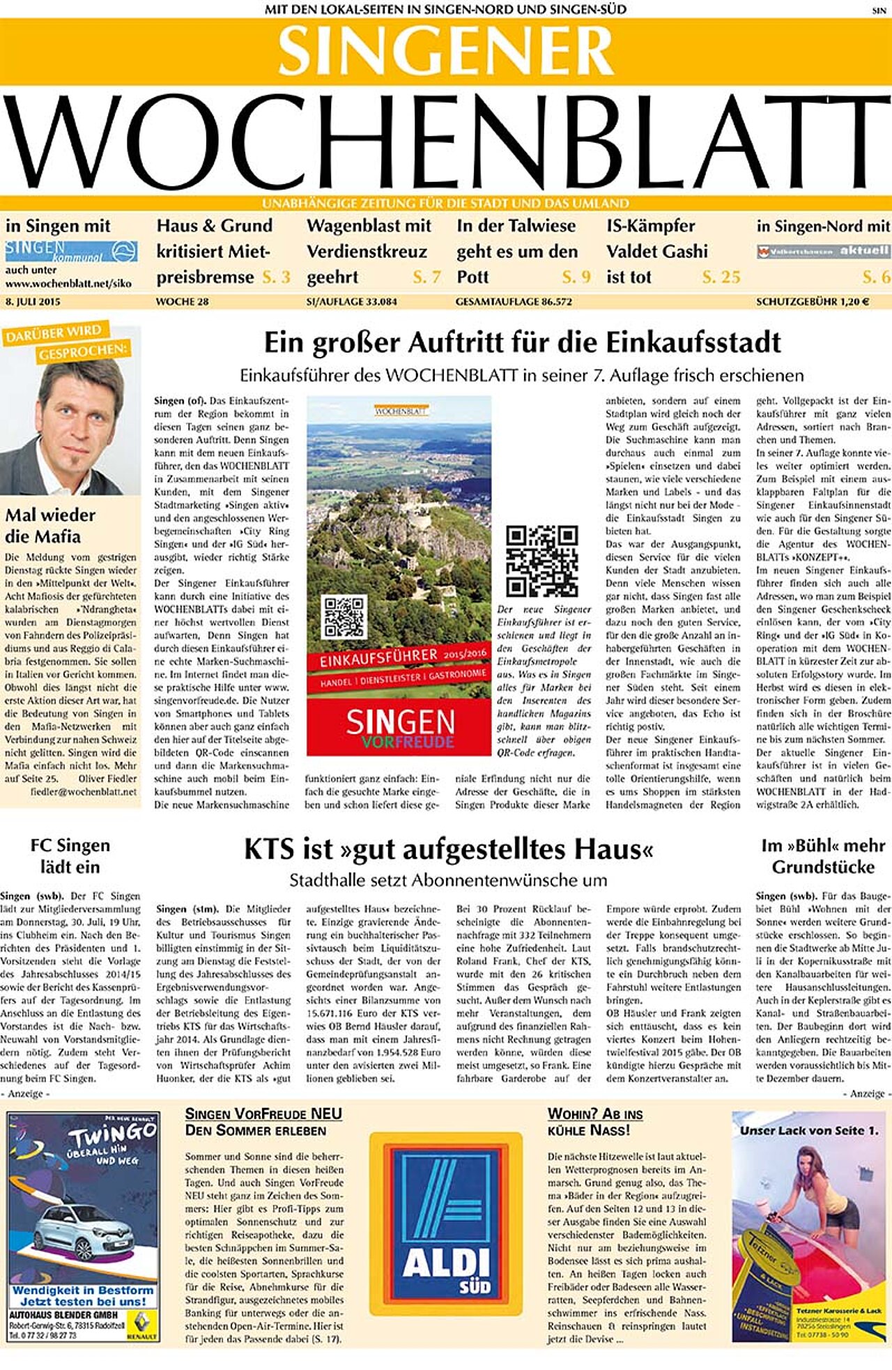 Ausgabe 28 vom 08. Juli 2015