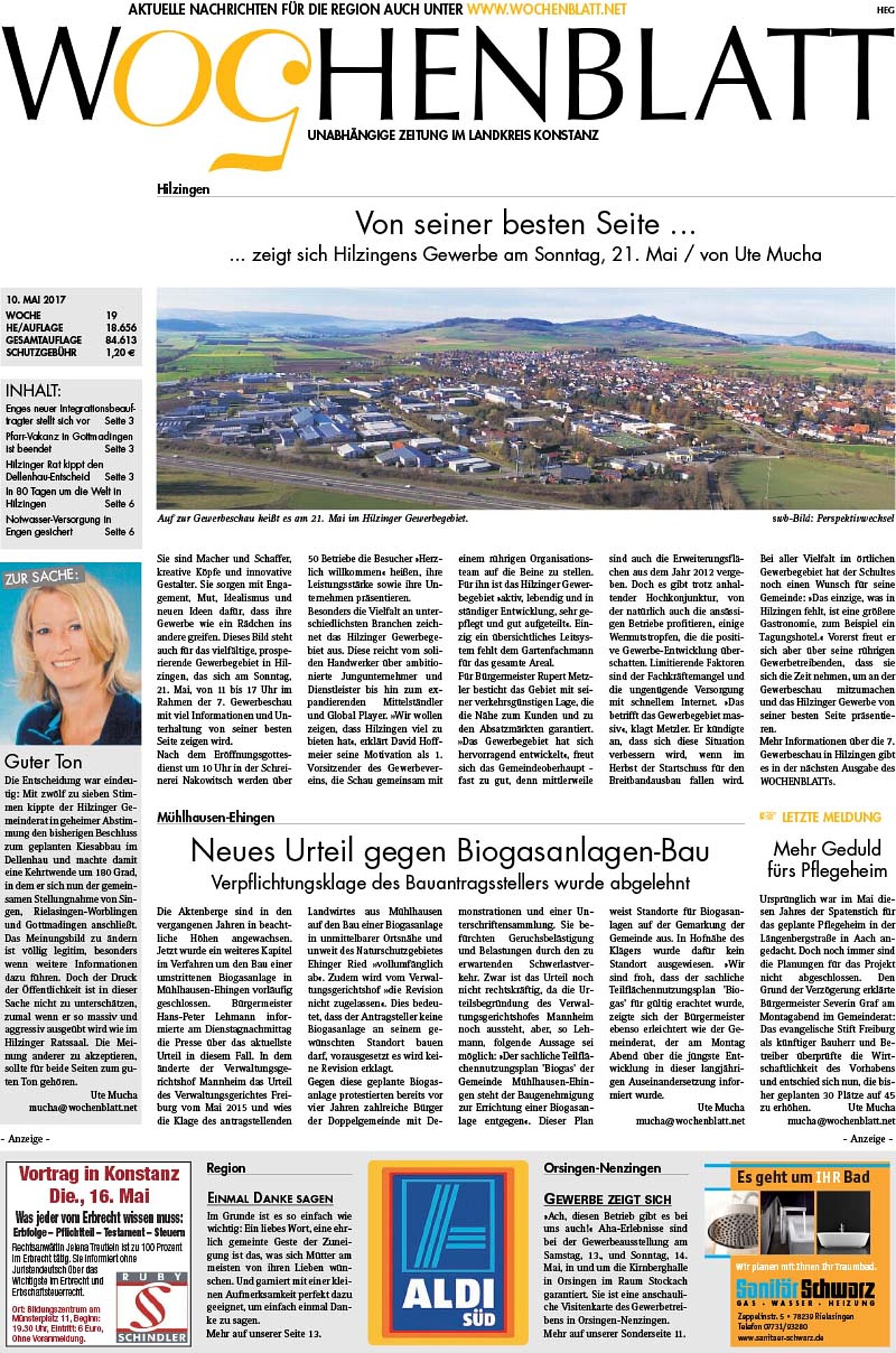 Ausgabe 19 vom 10. Mai 2017