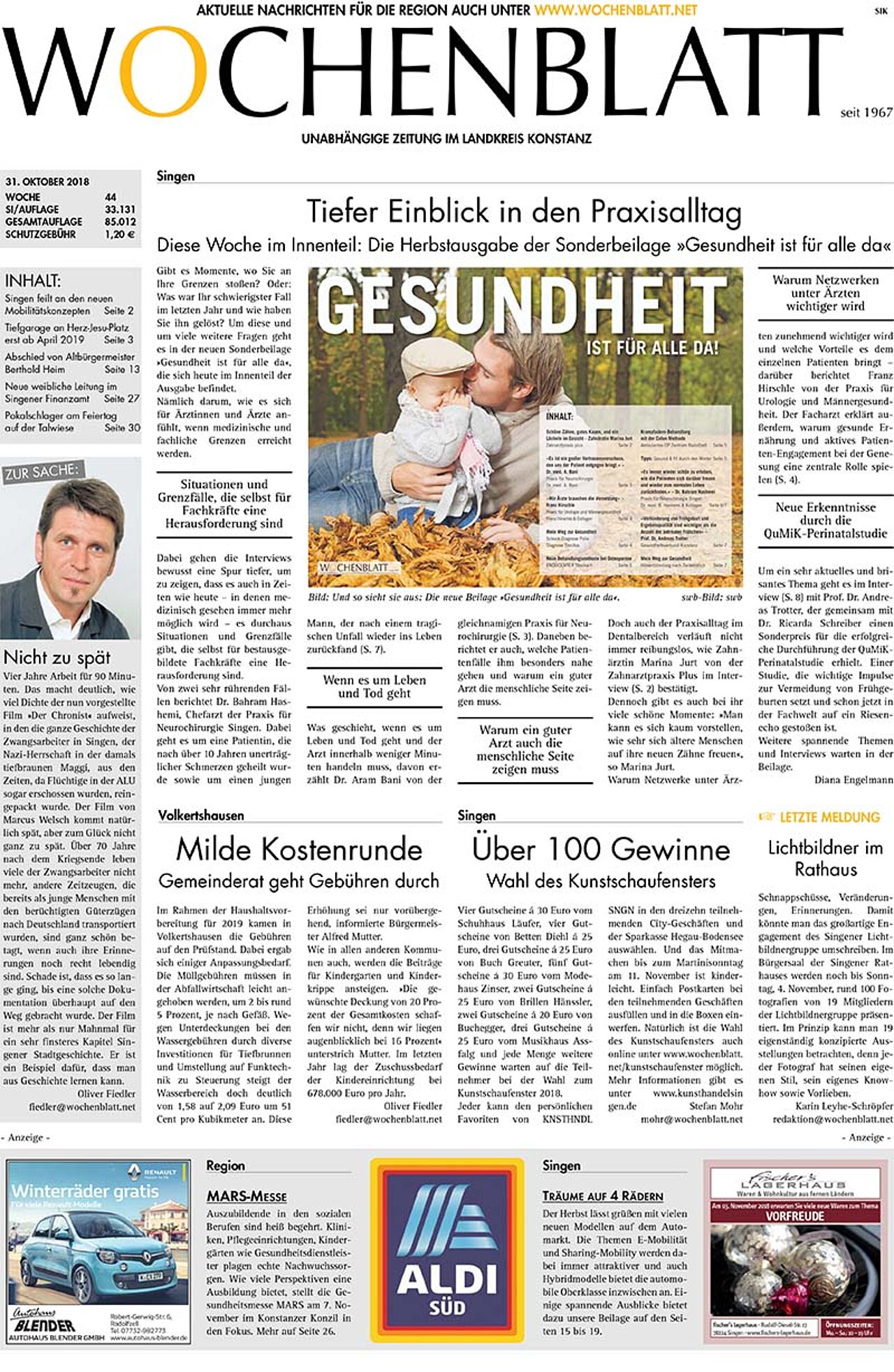 Ausgabe 44 vom 31. Oktober 2018