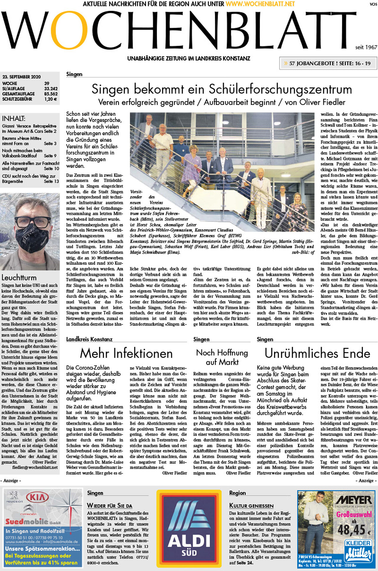 Ausgabe 39 vom 23. September 2020