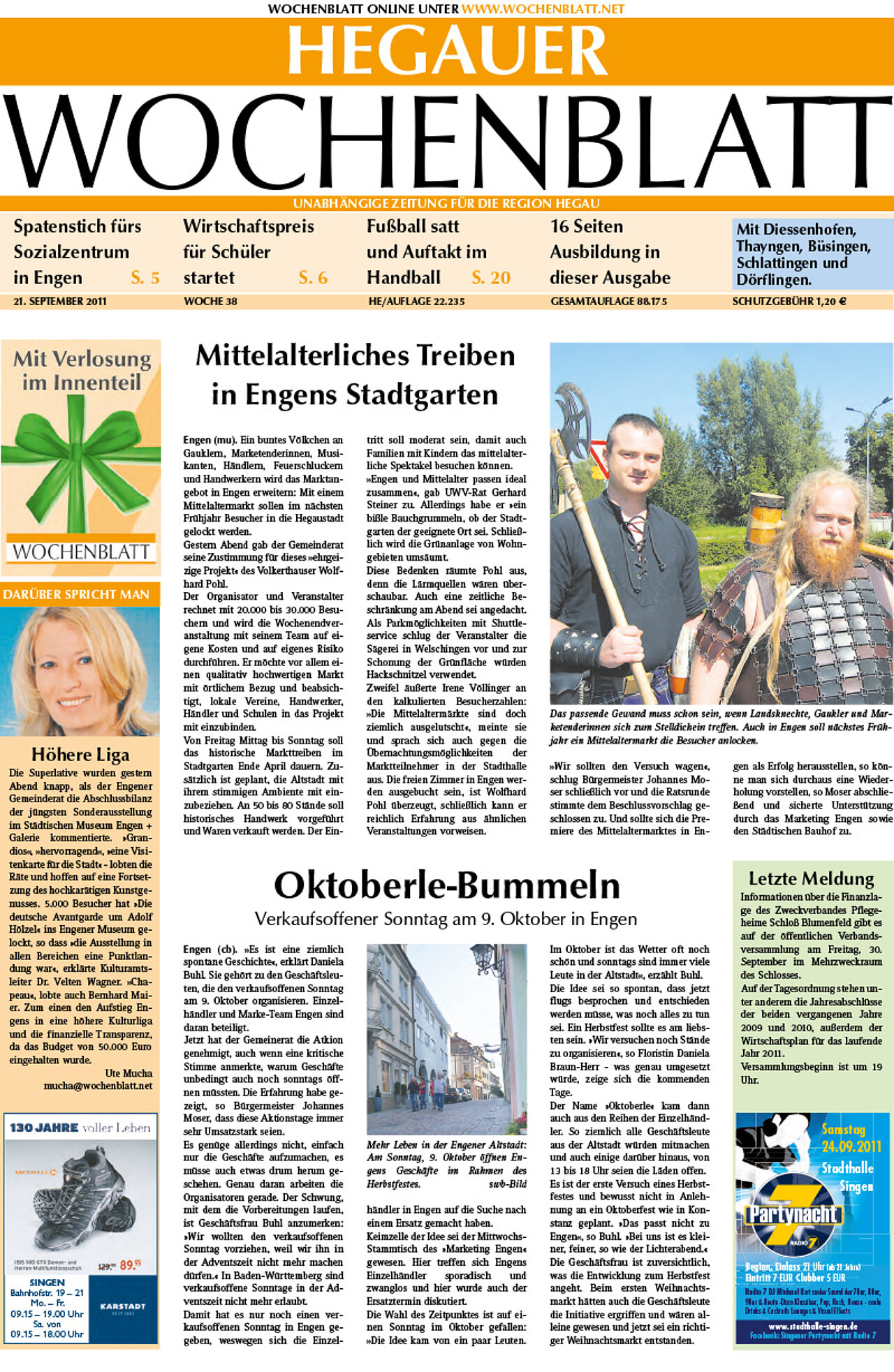 Ausgabe 38 vom 21. September 2011