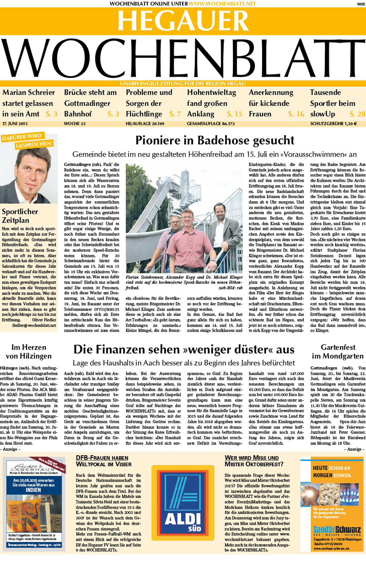Ausgabe 25 vom 17. Juni 2015