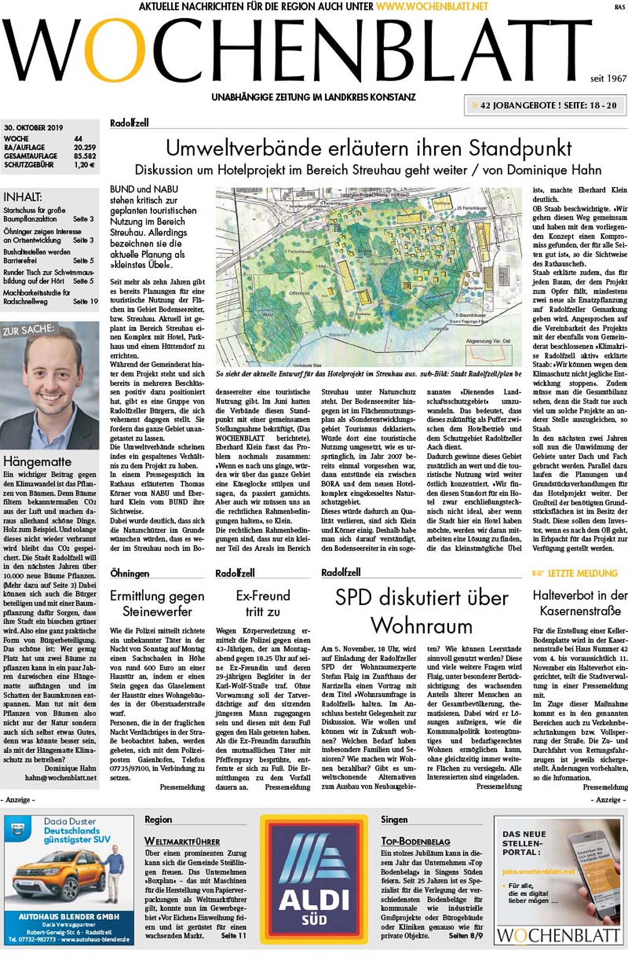 Ausgabe 44 vom 30. Oktober 2019