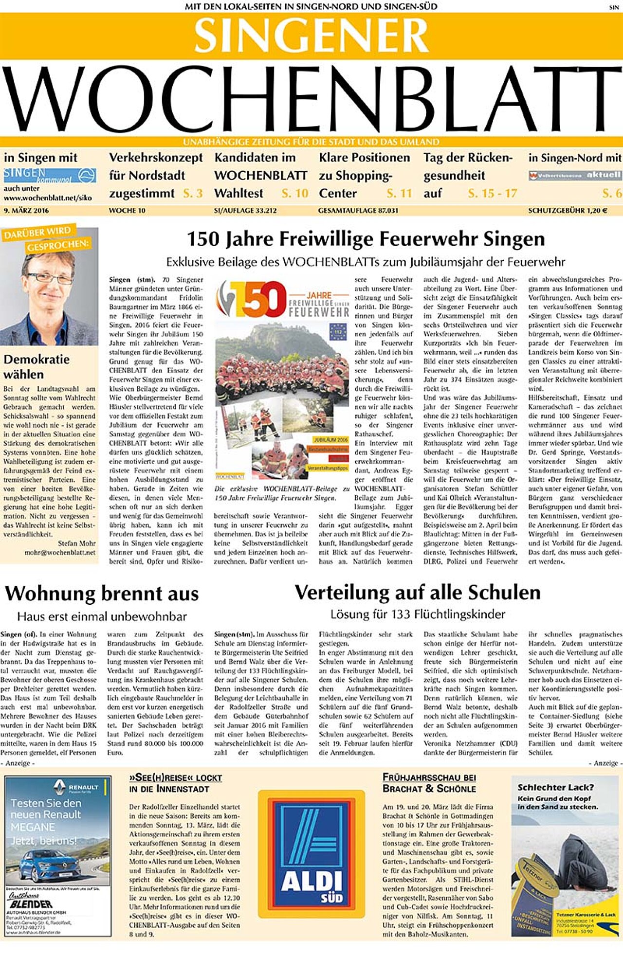 Ausgabe 10 vom 09. März 2016