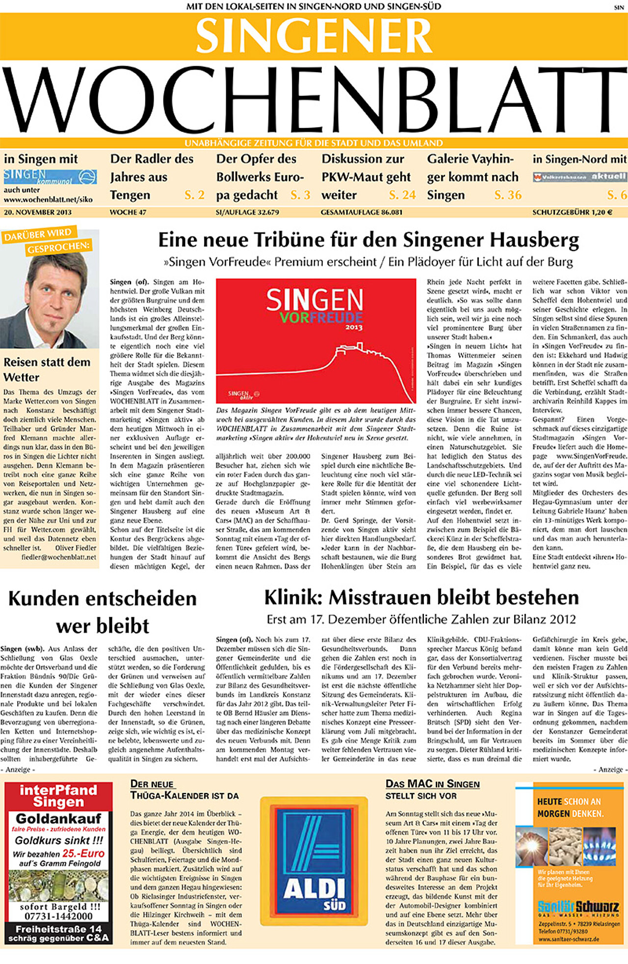 Ausgabe 47 vom 20. November 2013