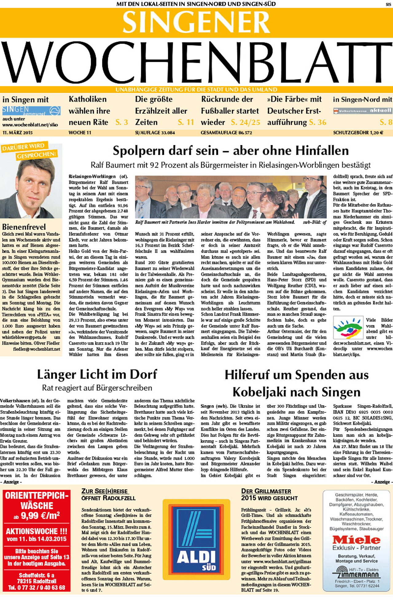 Ausgabe 11 vom 11. März 2015