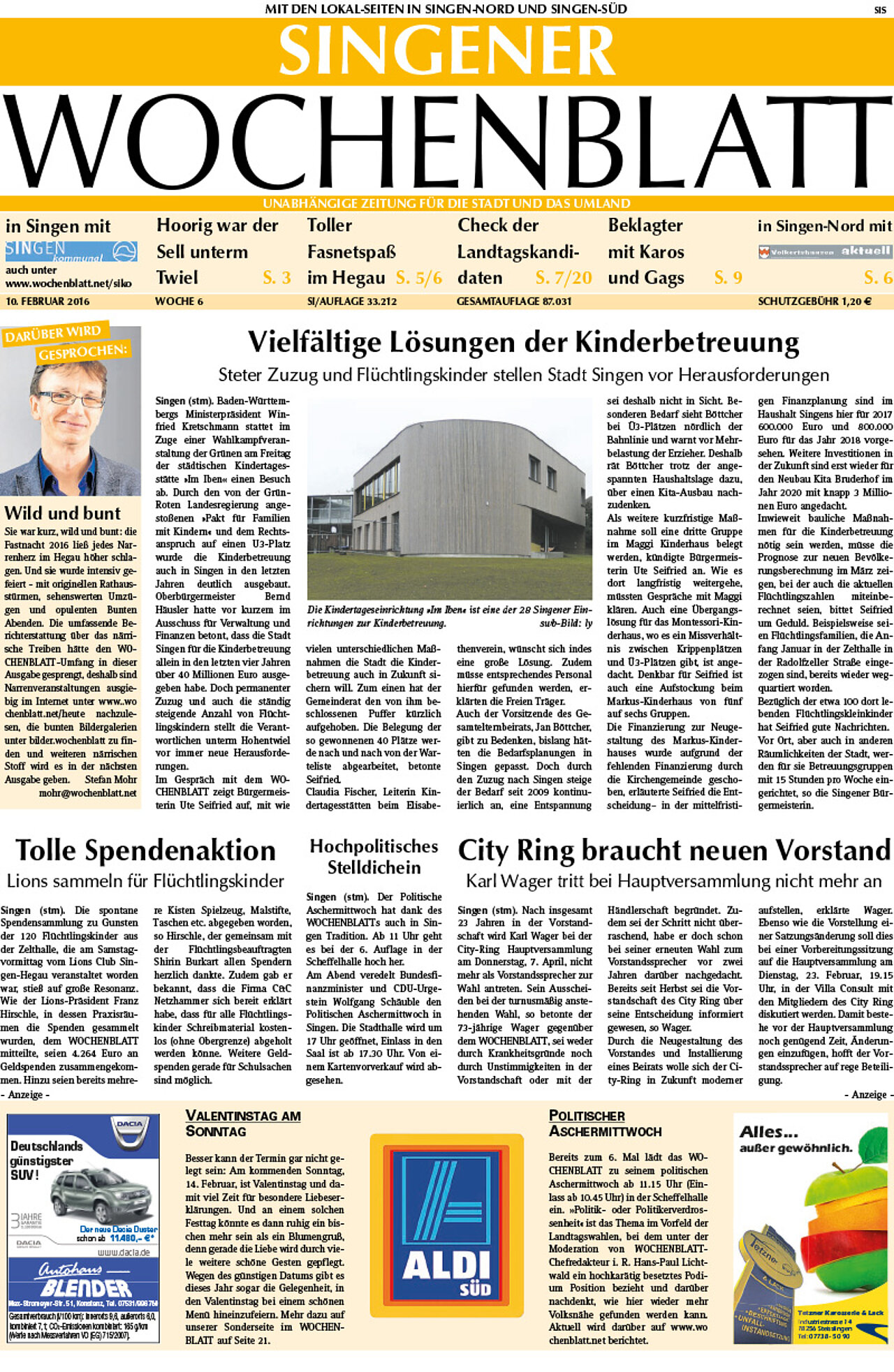 Ausgabe 06 vom 10. Februar 2016