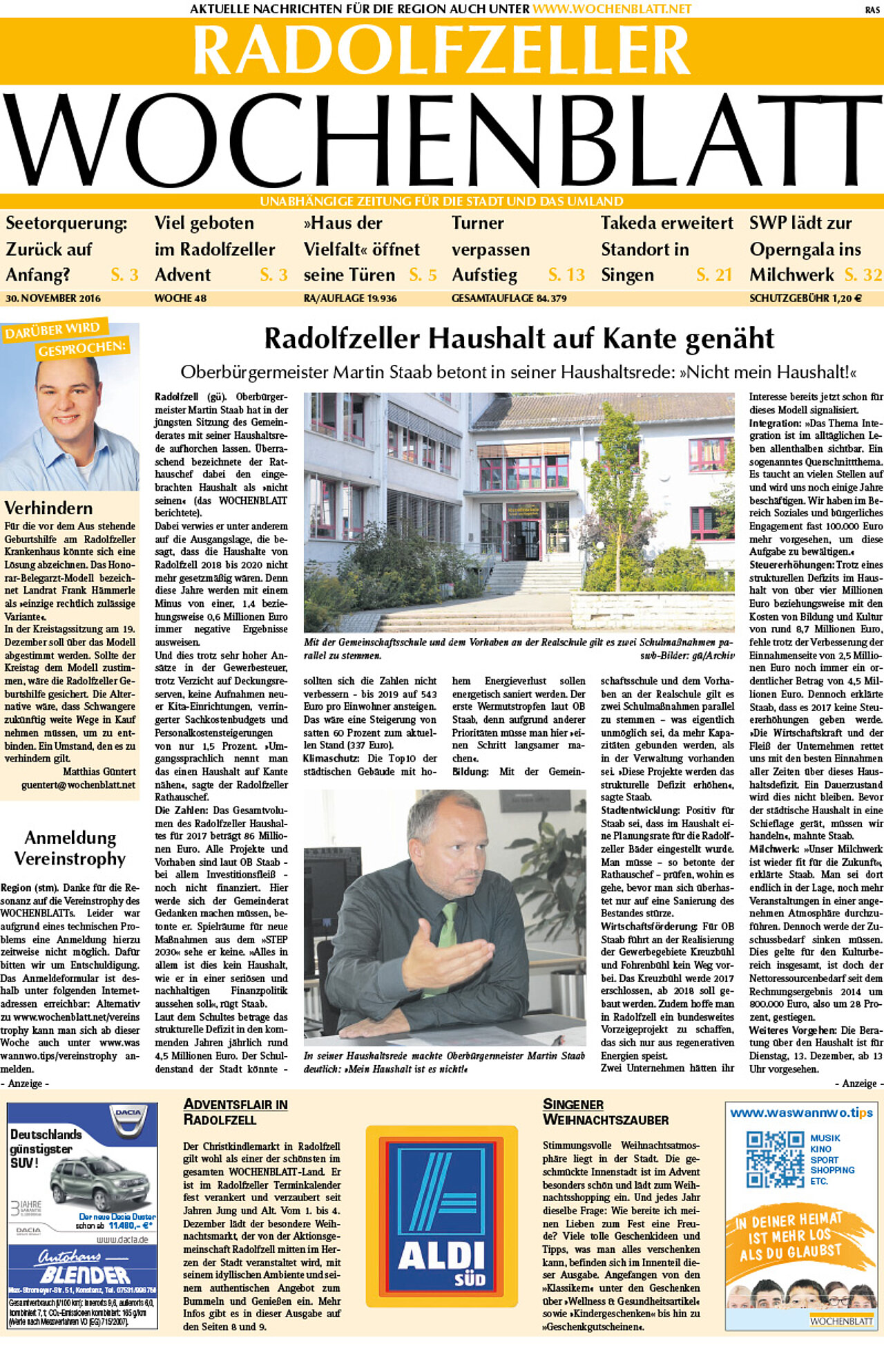 Ausgabe 48 vom 30. November 2016