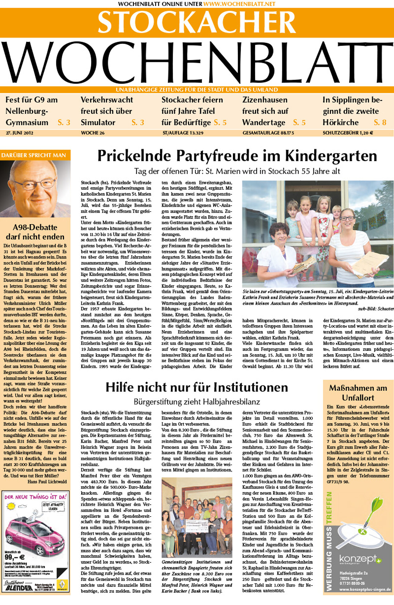Ausgabe 26 vom 27. Juni 2012