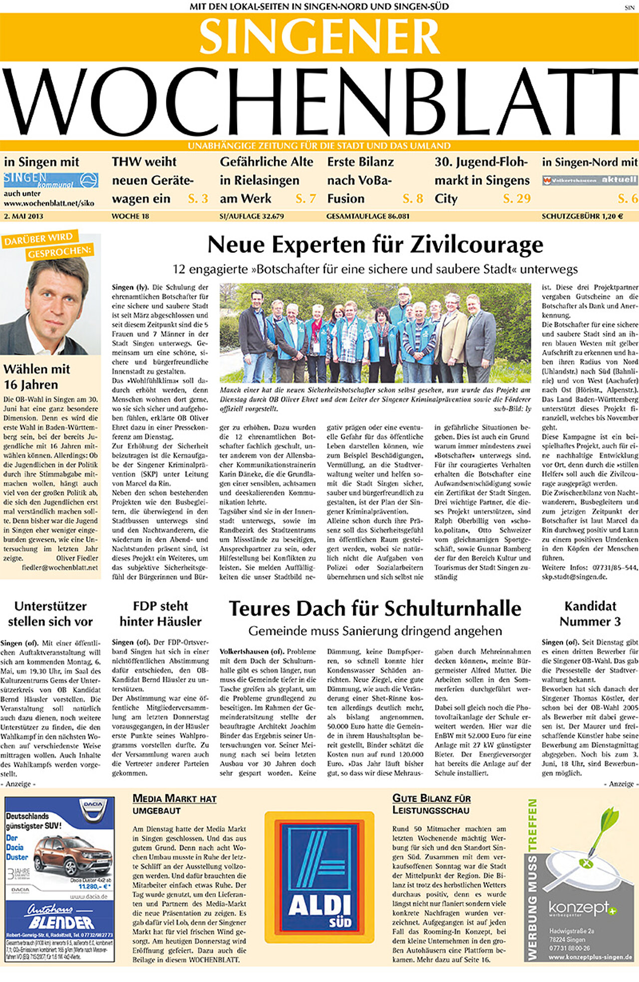 Ausgabe 18 vom 02. Mai 2013