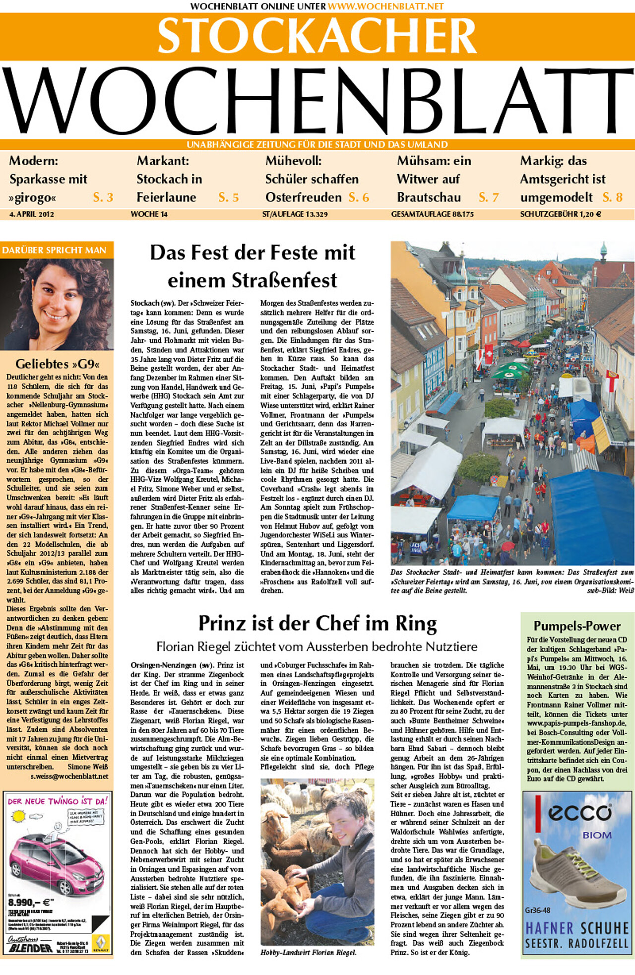 Ausgabe 14 vom 04. April 2012