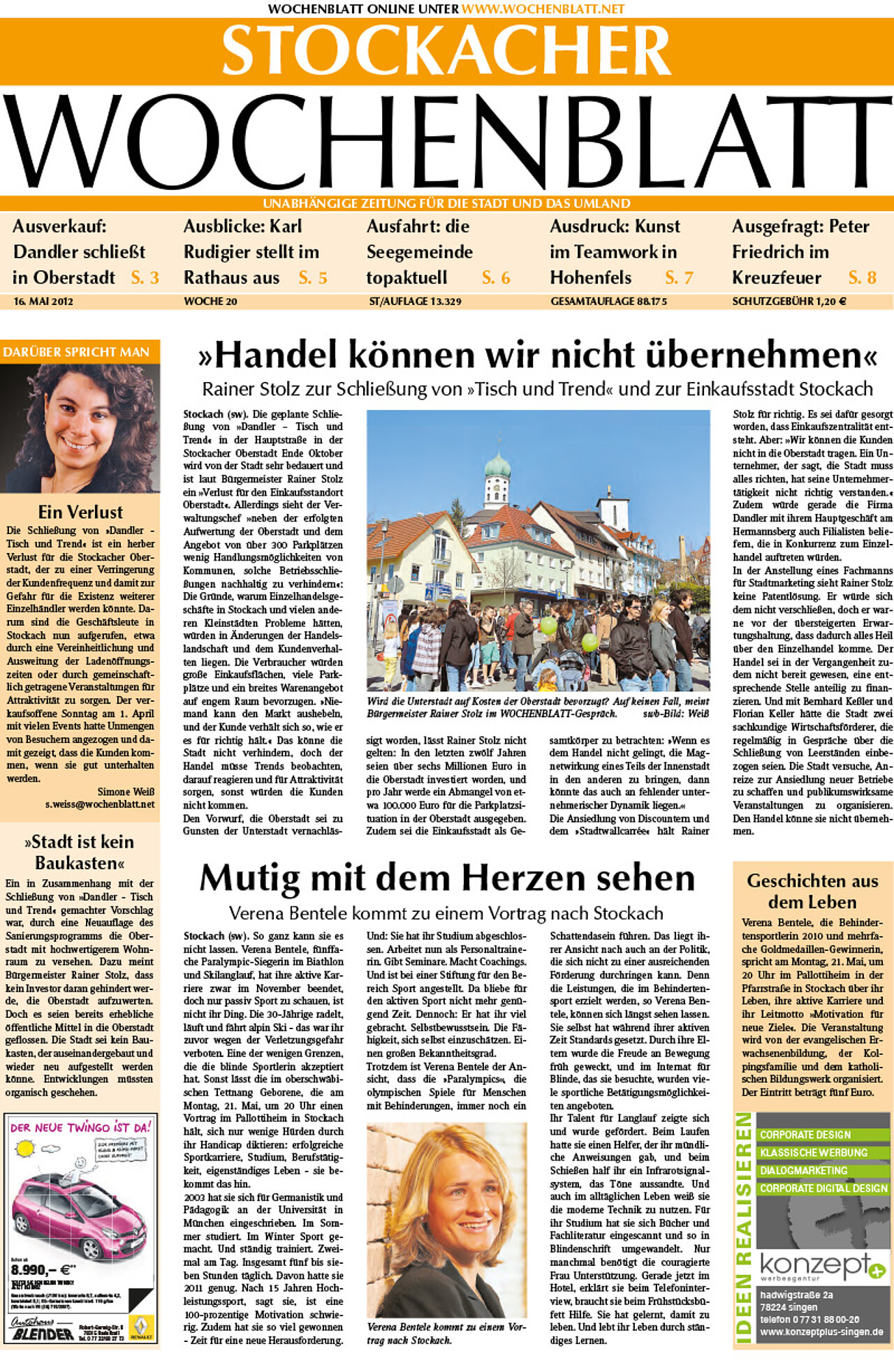 Ausgabe 20 vom 16. Mai 2012