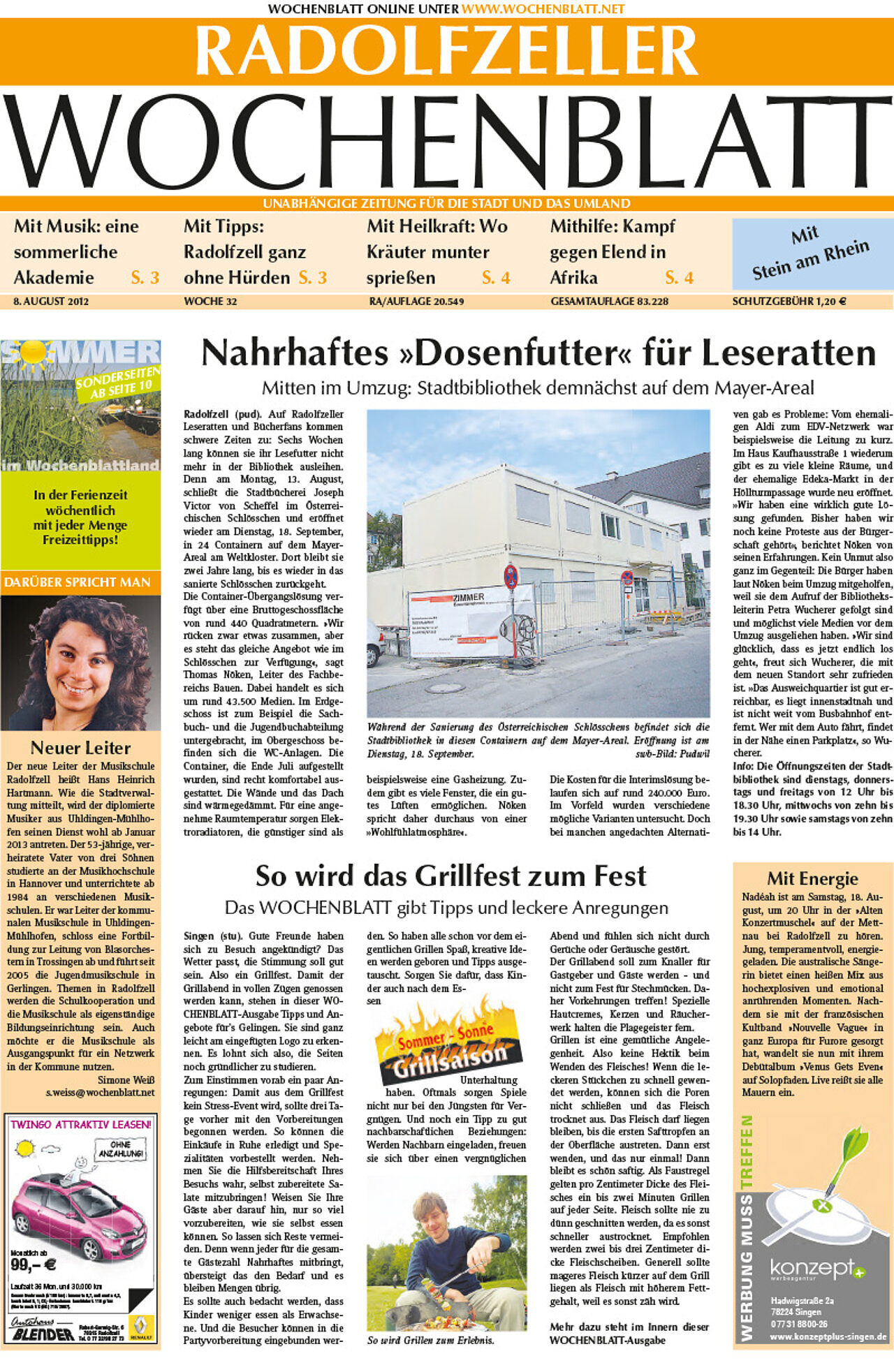 Ausgabe 32 vom 08. August 2012