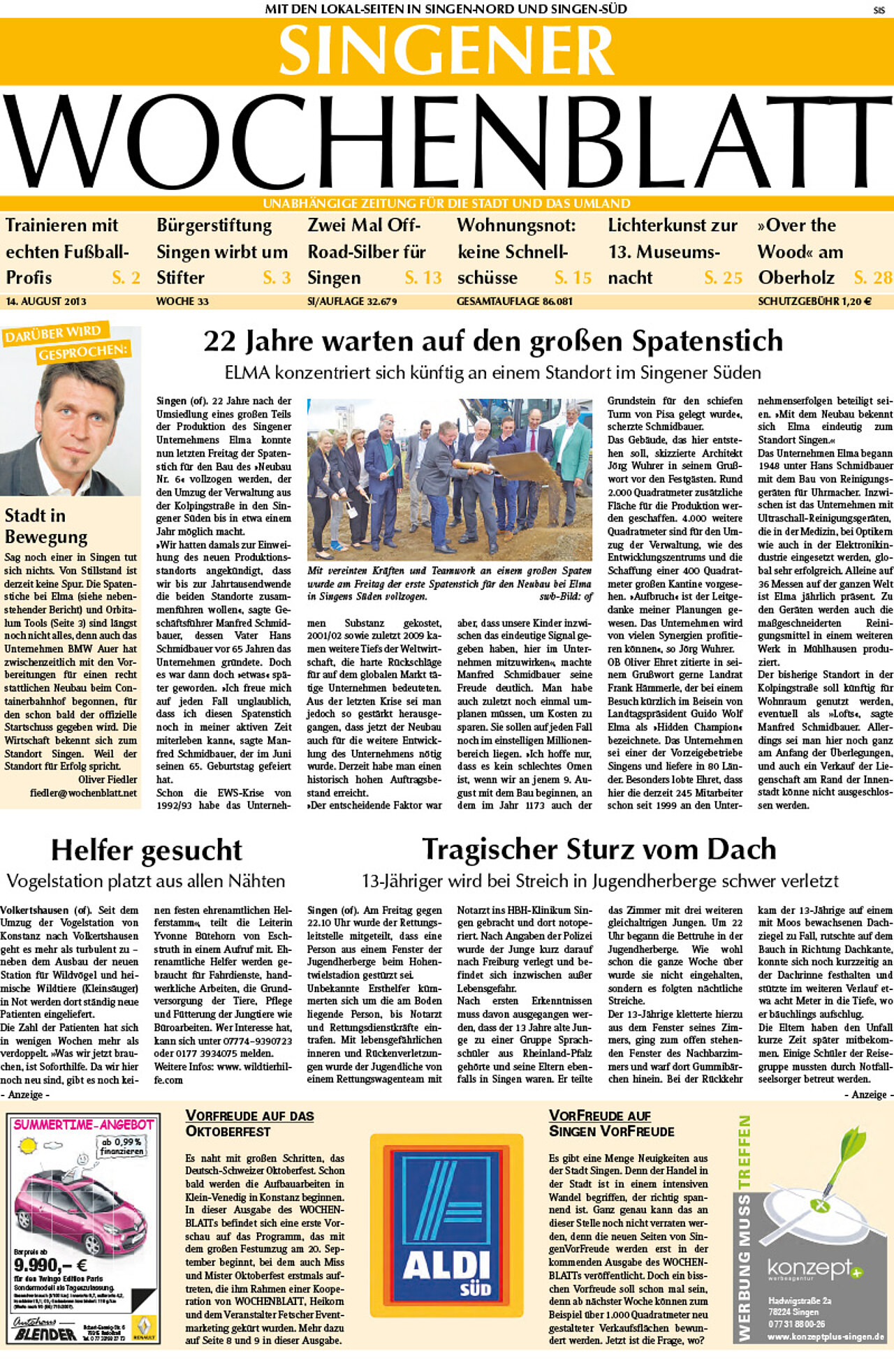 Ausgabe 33 vom 14. August 2013
