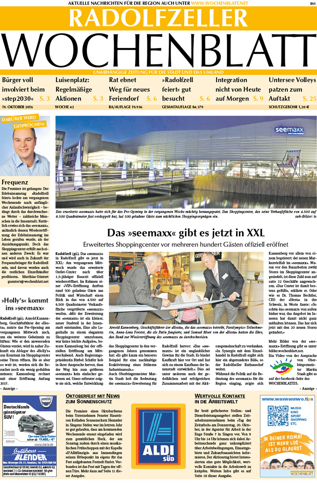 Ausgabe 42 vom 19. Oktober 2016