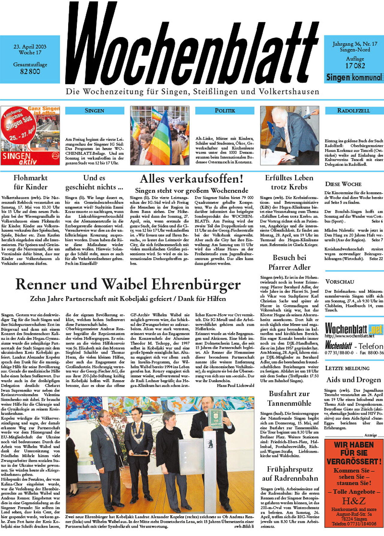 Ausgabe 17 vom 23. April 2003