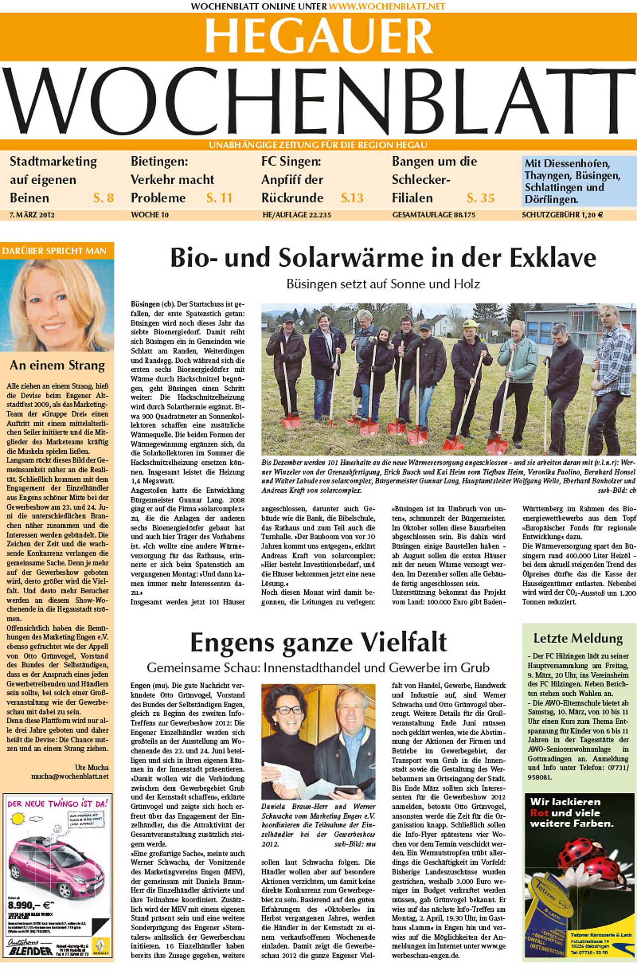 Ausgabe 10 vom 07. März 2012