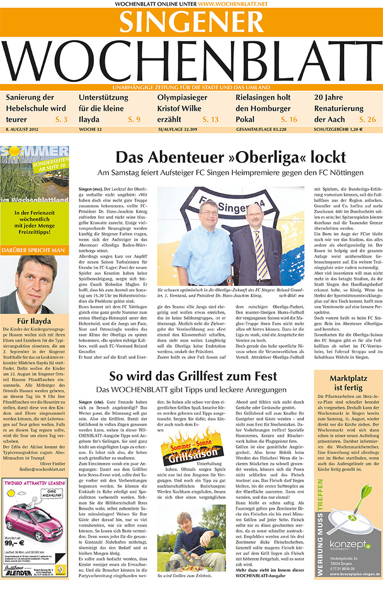 Ausgabe 32 vom 08. August 2012