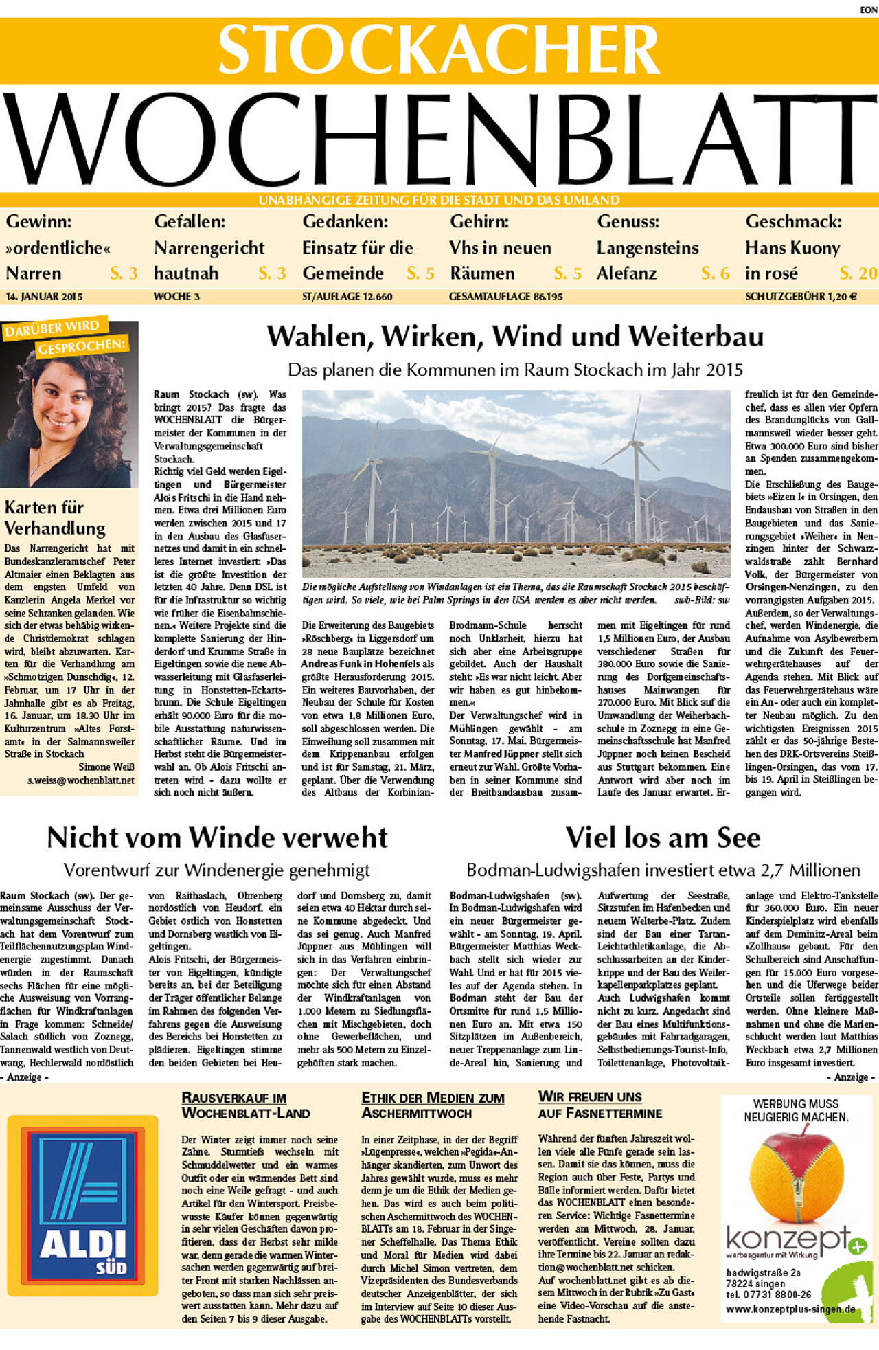 Ausgabe 03 vom 14. Januar 2015
